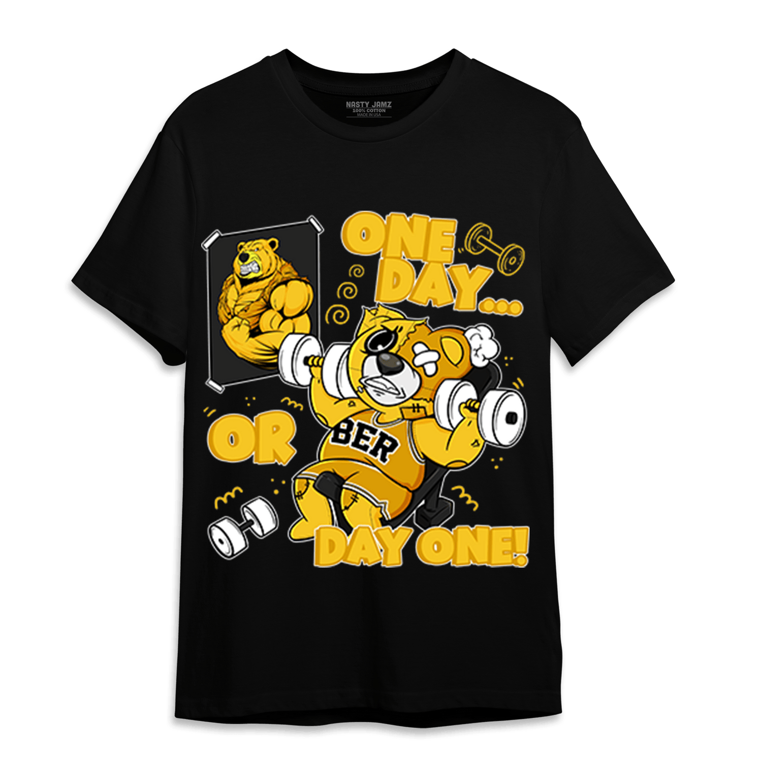 Yellow Ochre 6s T Shirt Match BER Gymmer - NastyJamz