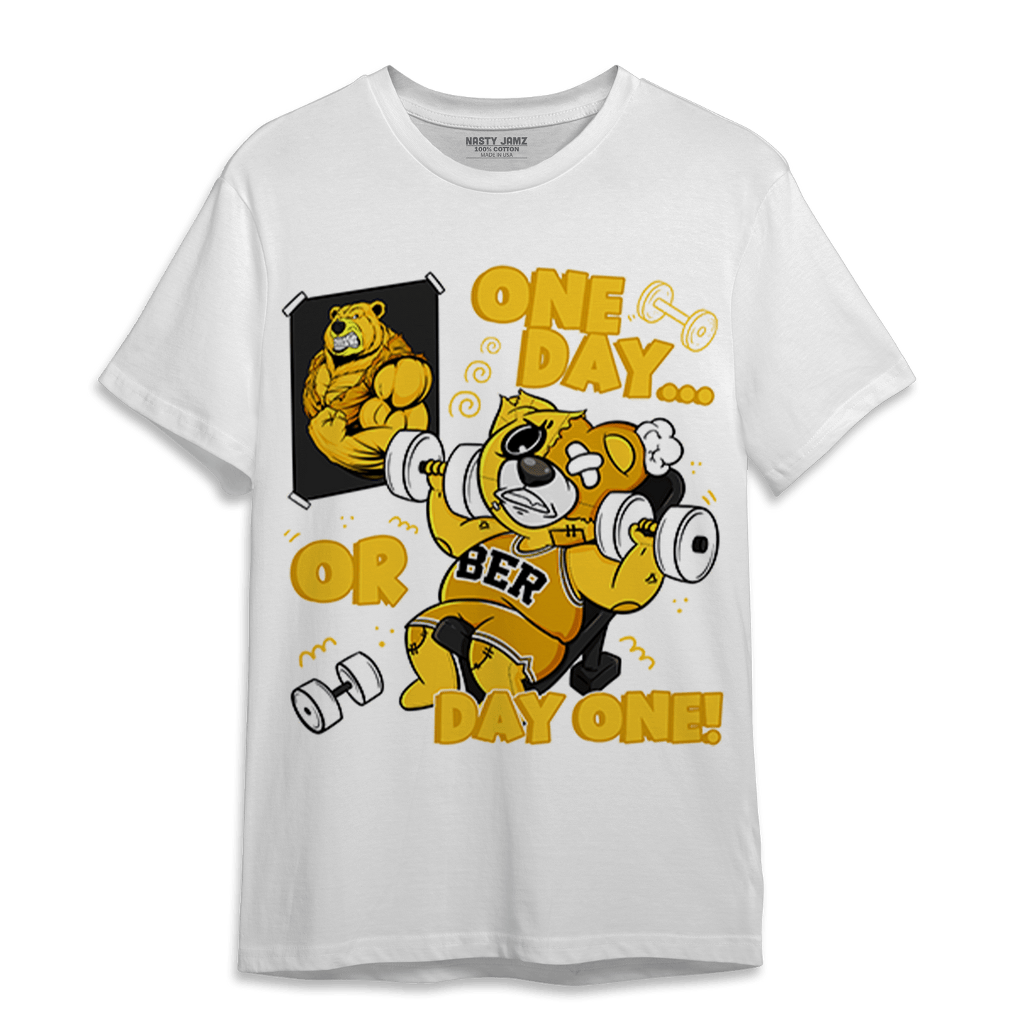 Yellow Ochre 6s T Shirt Match BER Gymmer - NastyJamz