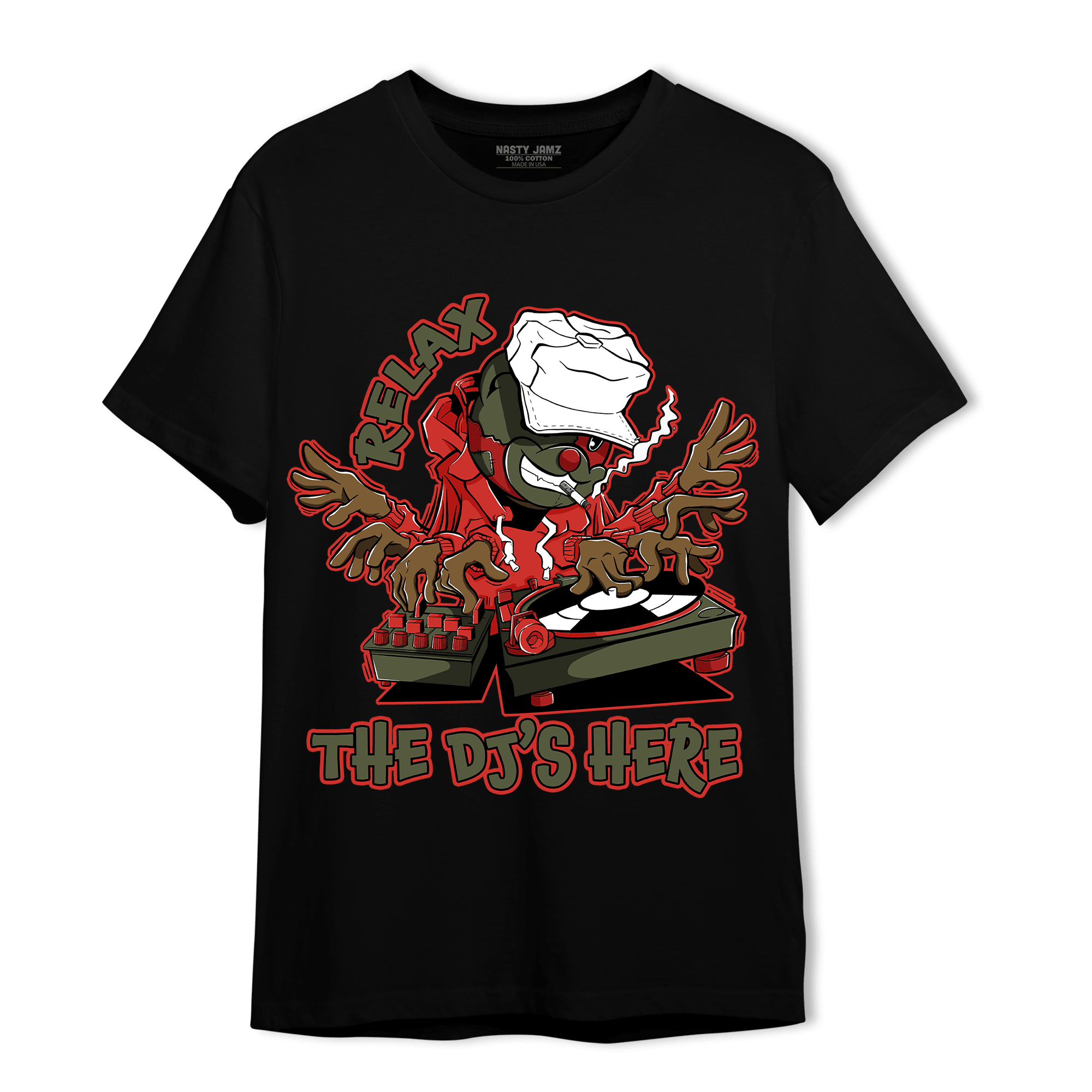 Dunk Low Mystic Red T Shirt Match BER The DJ Here - NastyJamz