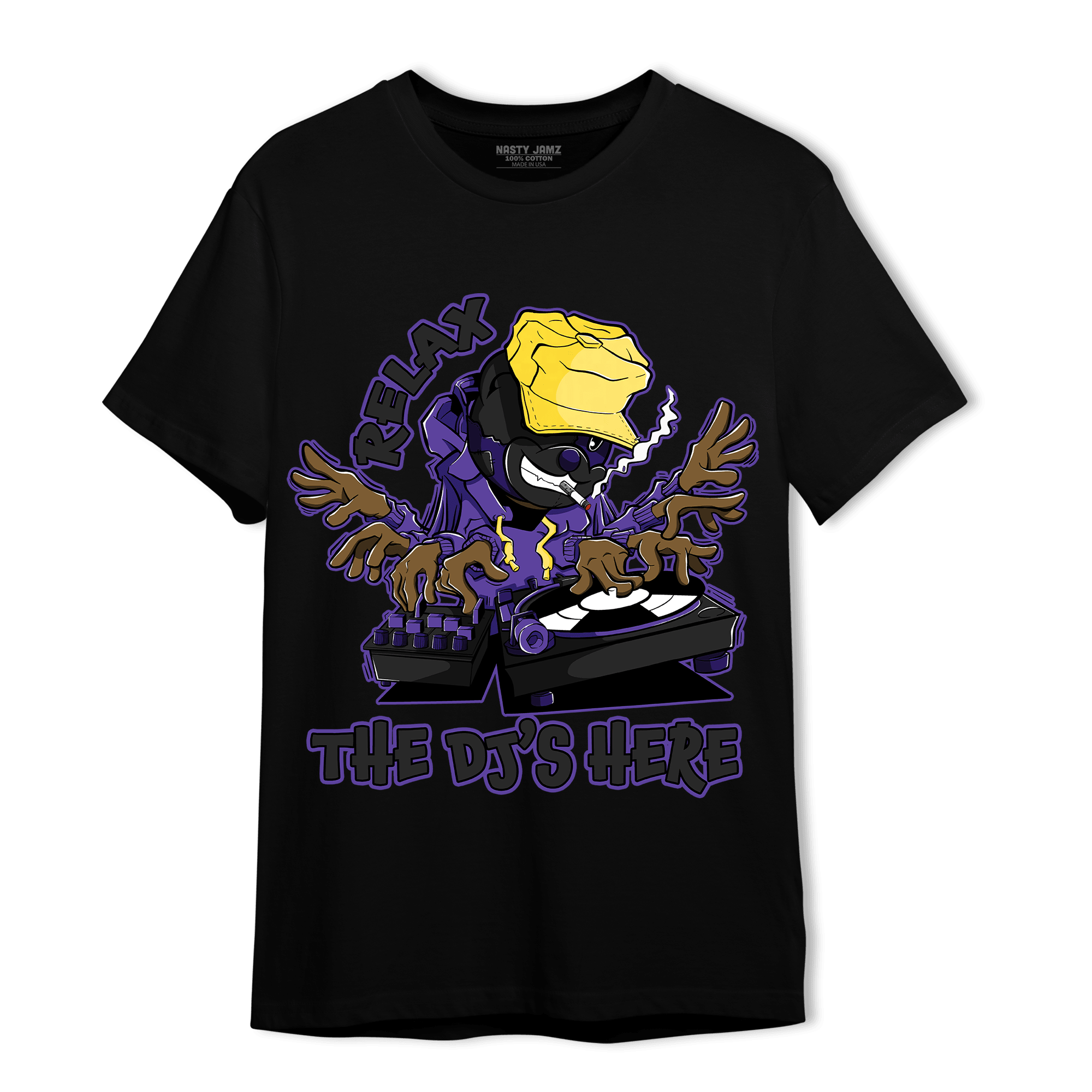 Field Purple 12s T Shirt Match BER The DJ Here - NastyJamz