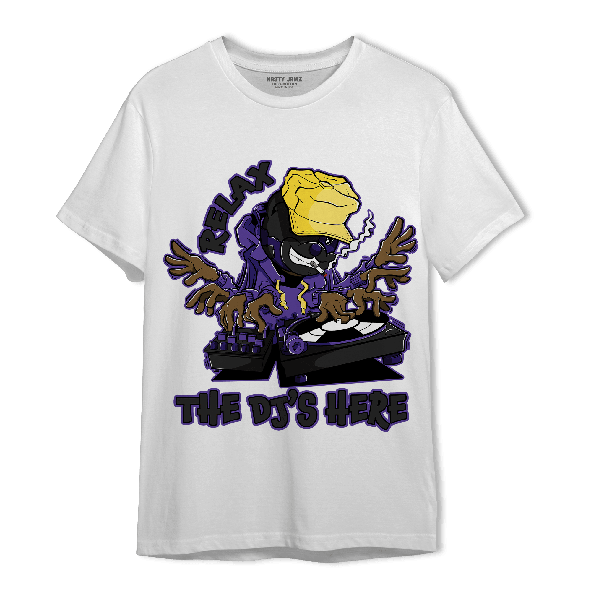 Field Purple 12s T Shirt Match BER The DJ Here - NastyJamz