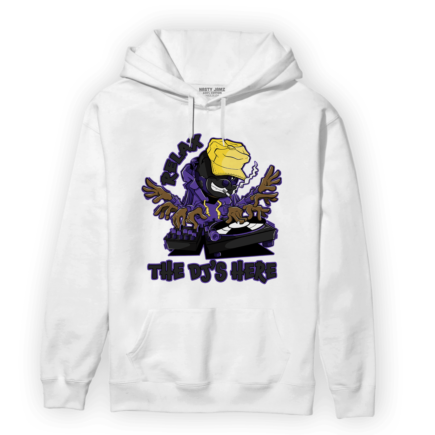 Field Purple 12s Hoodie Match BER The DJ Here - NastyJamz