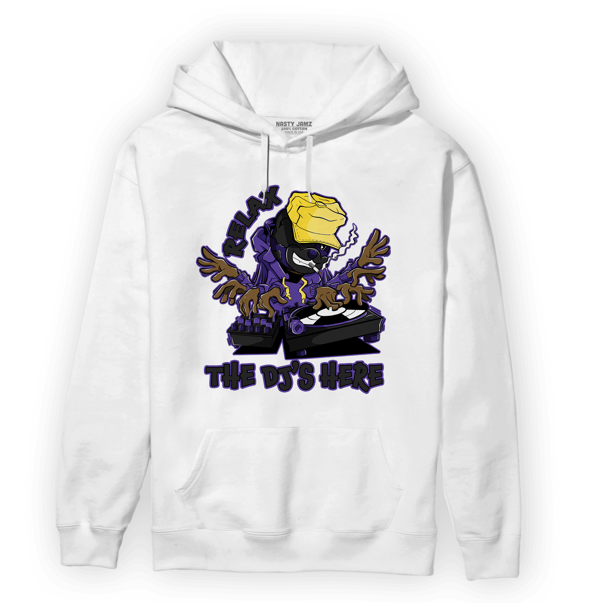 Field Purple 12s Hoodie Match BER The DJ Here - NastyJamz