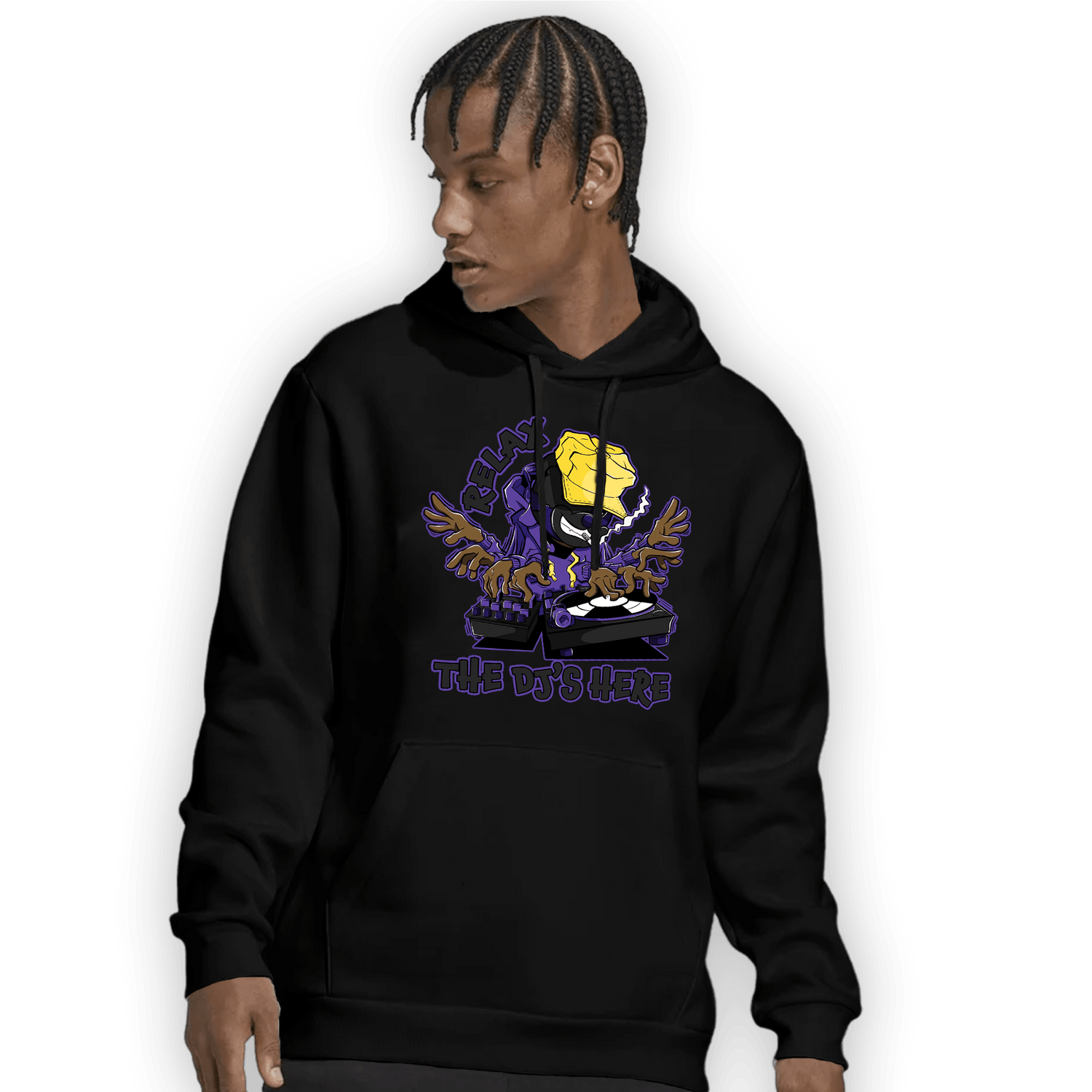 Field Purple 12s Hoodie Match BER The DJ Here - NastyJamz