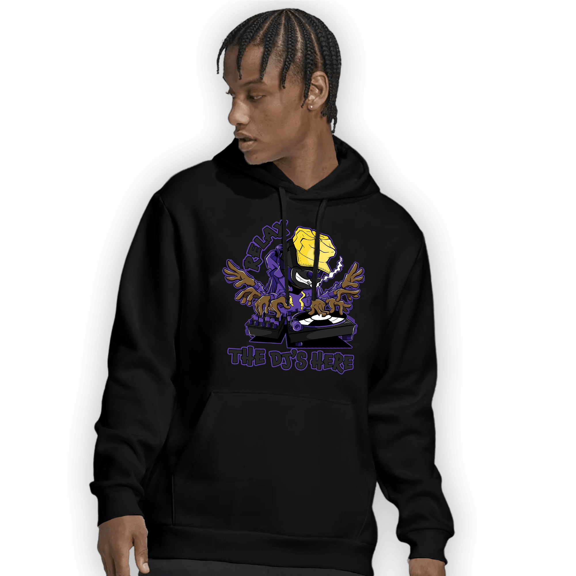 Field Purple 12s Hoodie Match BER The DJ Here - NastyJamz