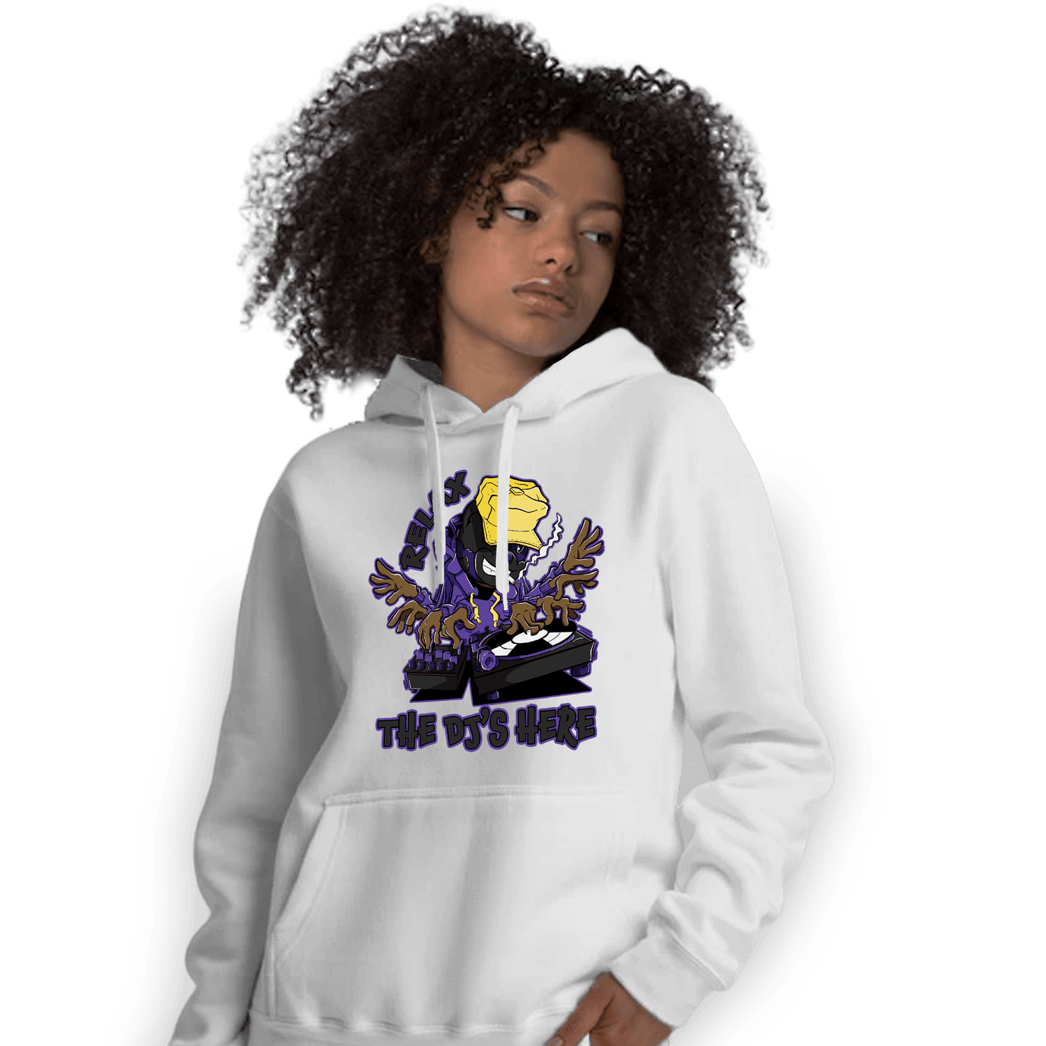 Field Purple 12s Hoodie Match BER The DJ Here - NastyJamz