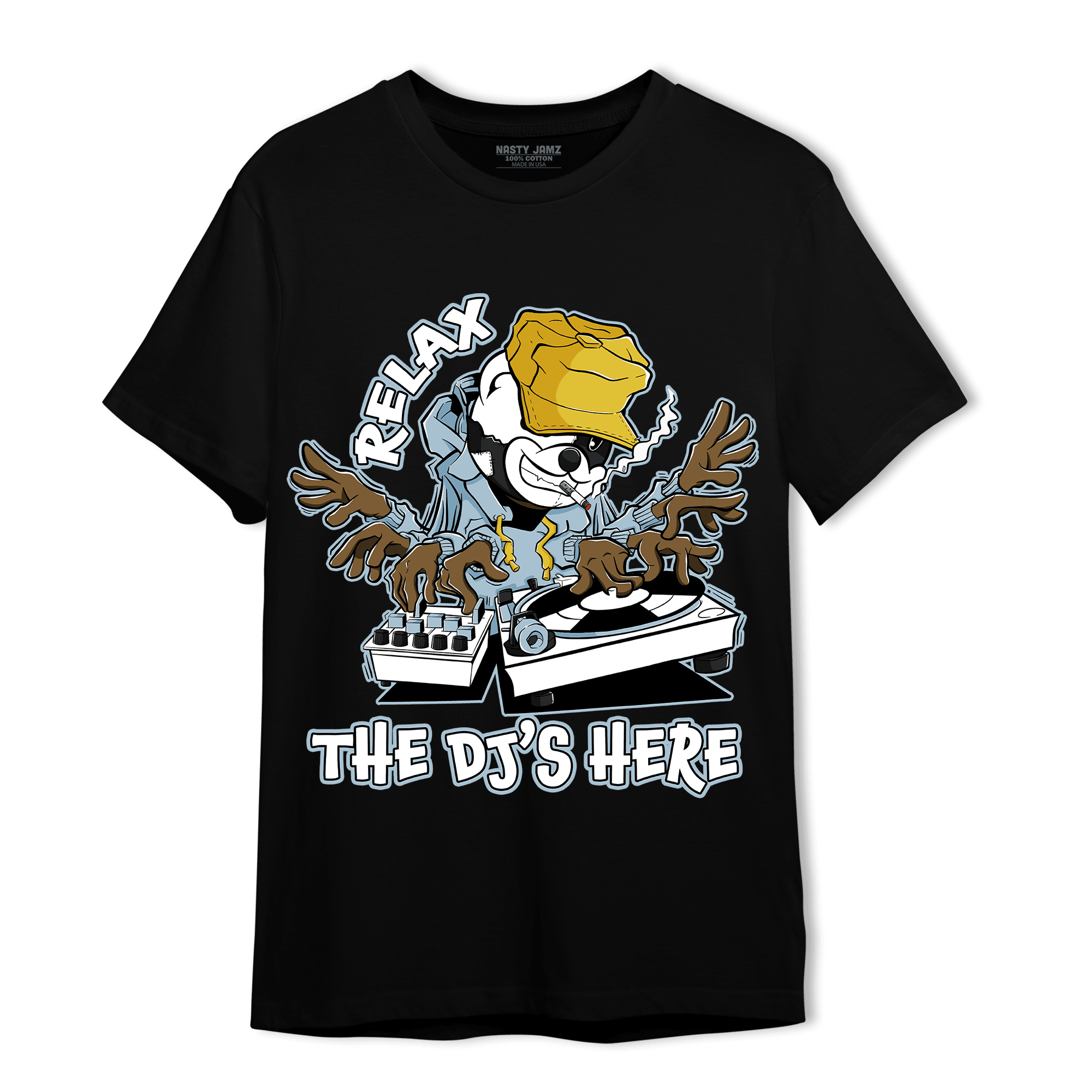 Blue Grey 13s T Shirt Match BER The DJ Here - NastyJamz