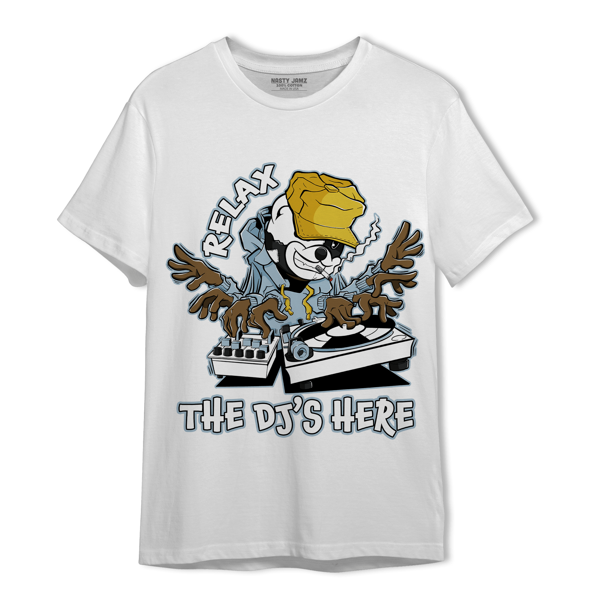 Blue Grey 13s T Shirt Match BER The DJ Here - NastyJamz