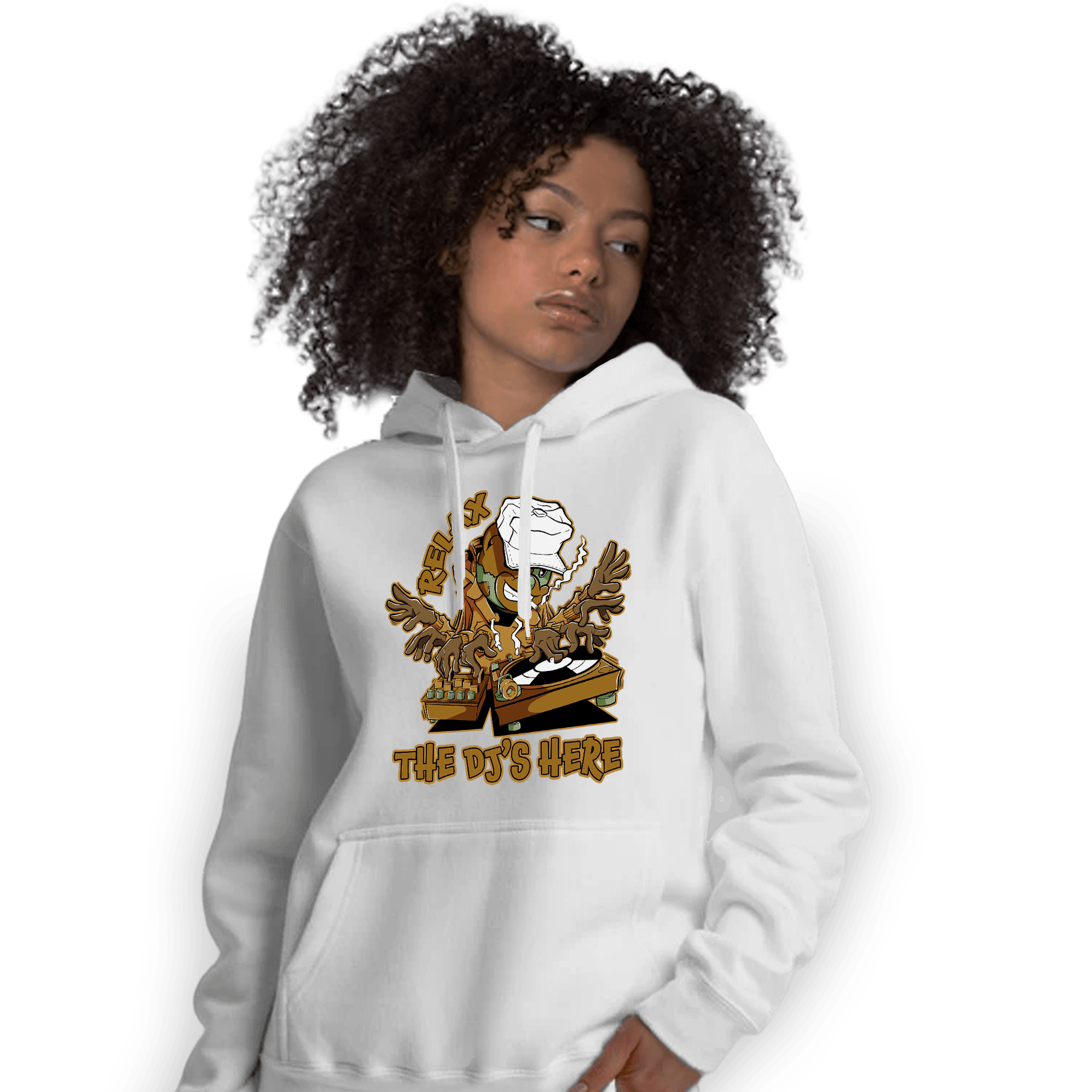 Wheat 13s Hoodie Match BER The DJ Here - NastyJamz