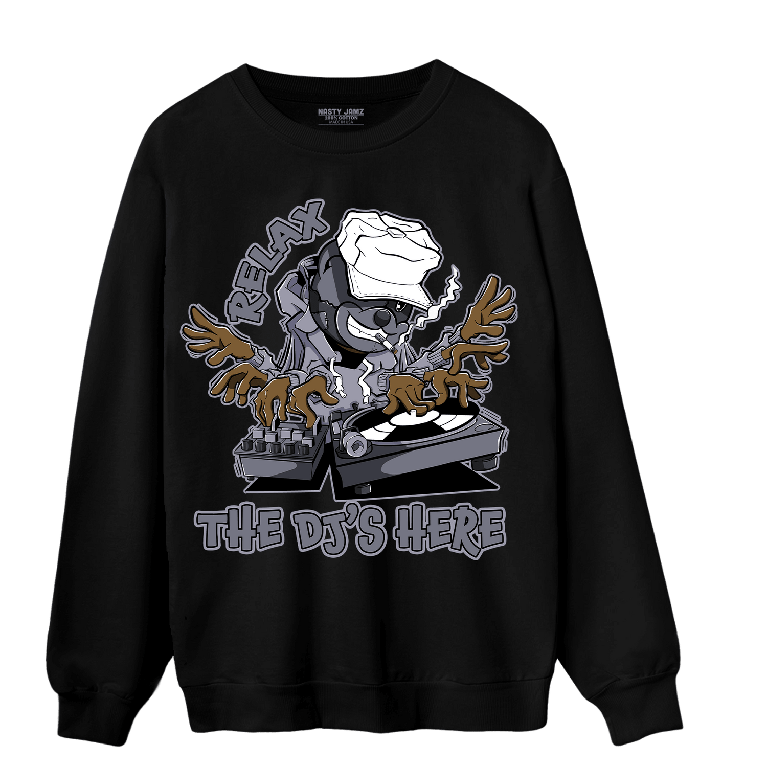 Stealth 14s Sweatshirt Match BER The DJ Here - NastyJamz