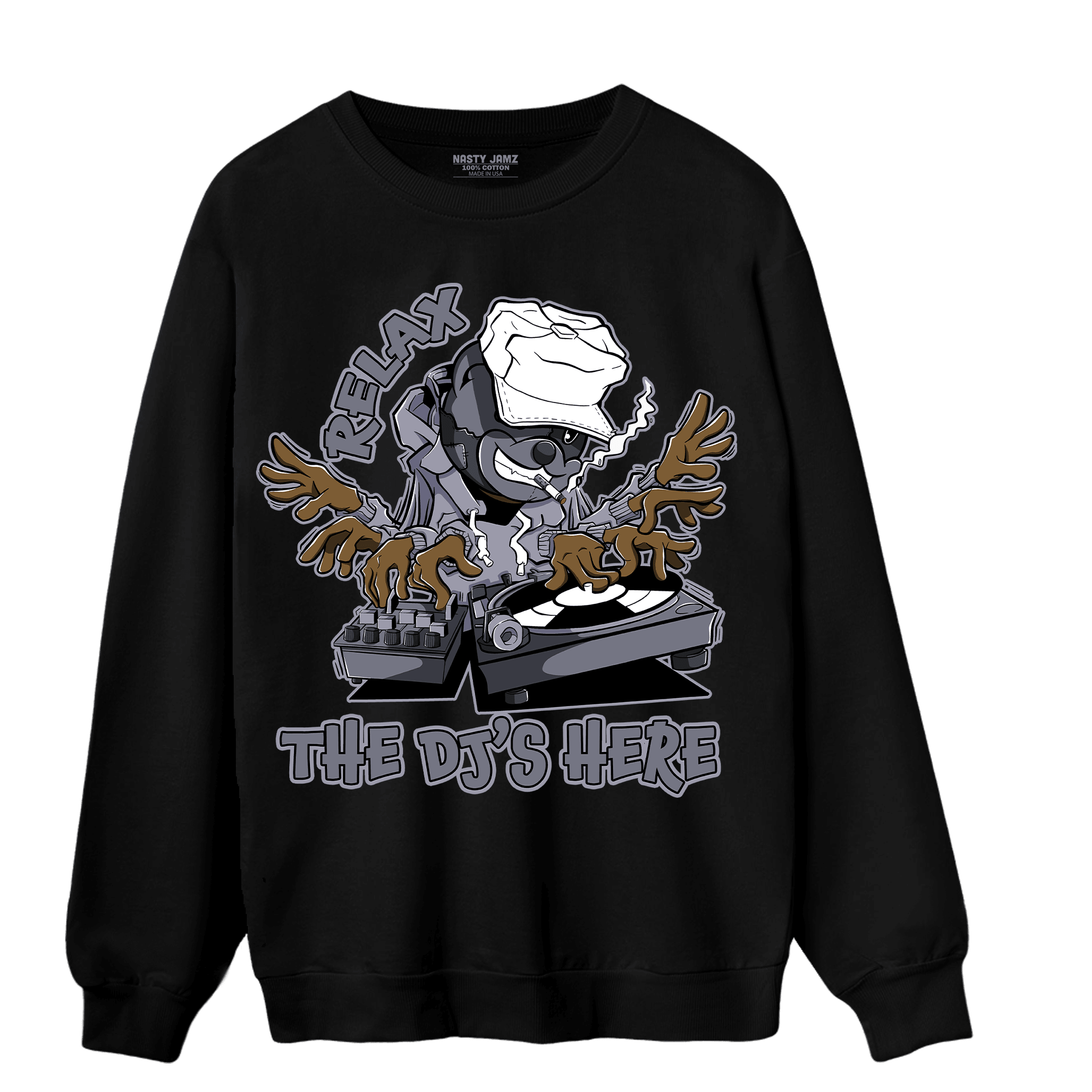 Stealth 14s Sweatshirt Match BER The DJ Here - NastyJamz