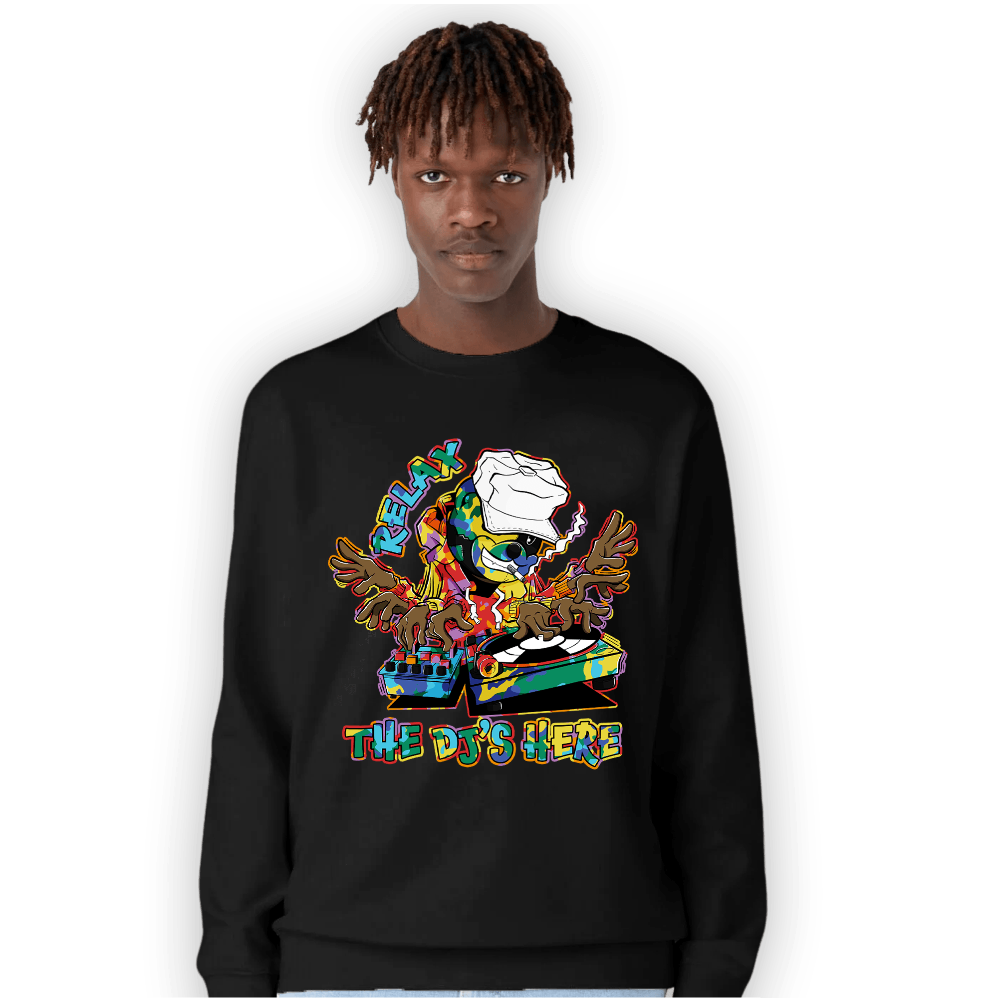 Mid GS Six Championships 1s Sweatshirt Match BER The DJ Here - NastyJamz