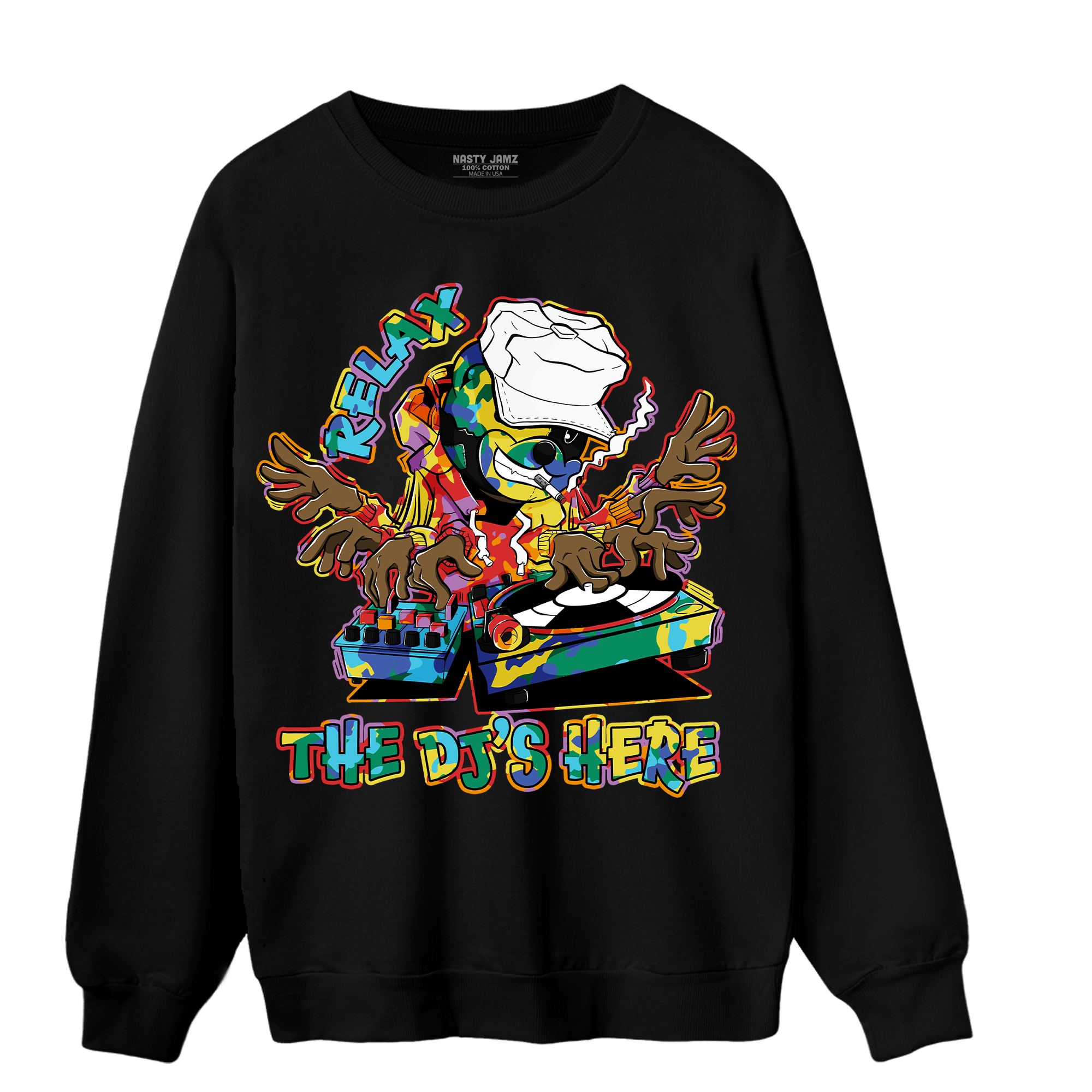 Mid GS Six Championships 1s Sweatshirt Match BER The DJ Here - NastyJamz