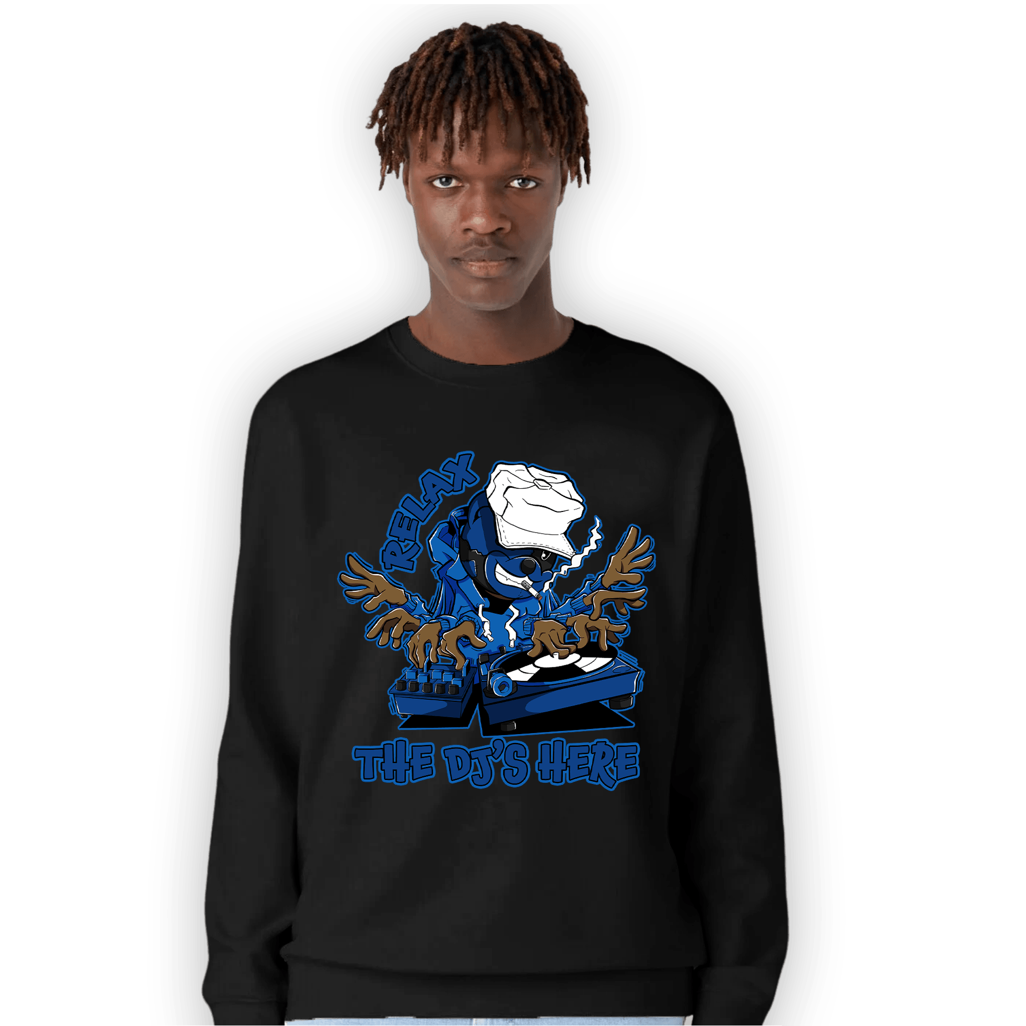 Royal Reimagined 1s Sweatshirt Match BER The DJ Here - NastyJamz