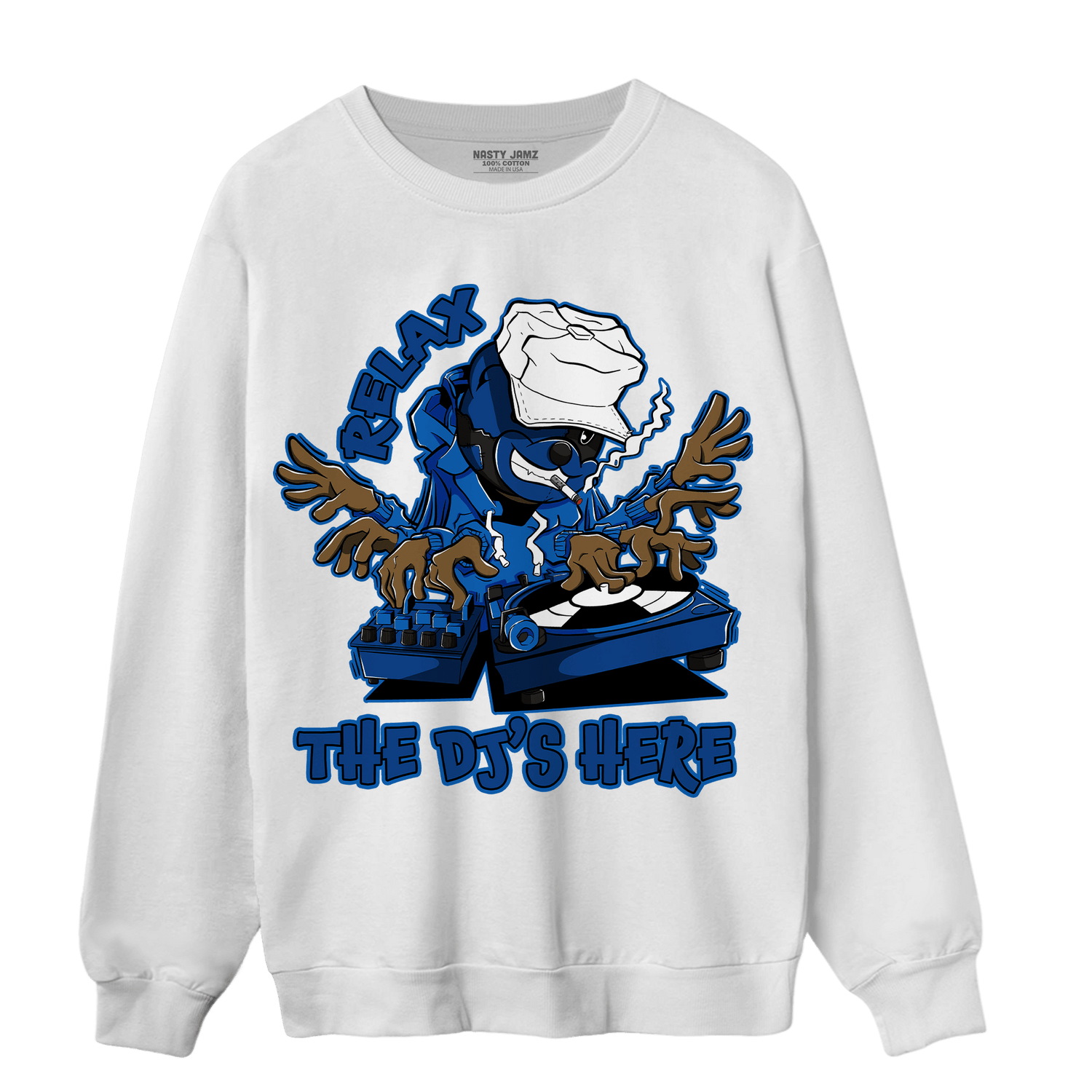 Royal Reimagined 1s Sweatshirt Match BER The DJ Here - NastyJamz