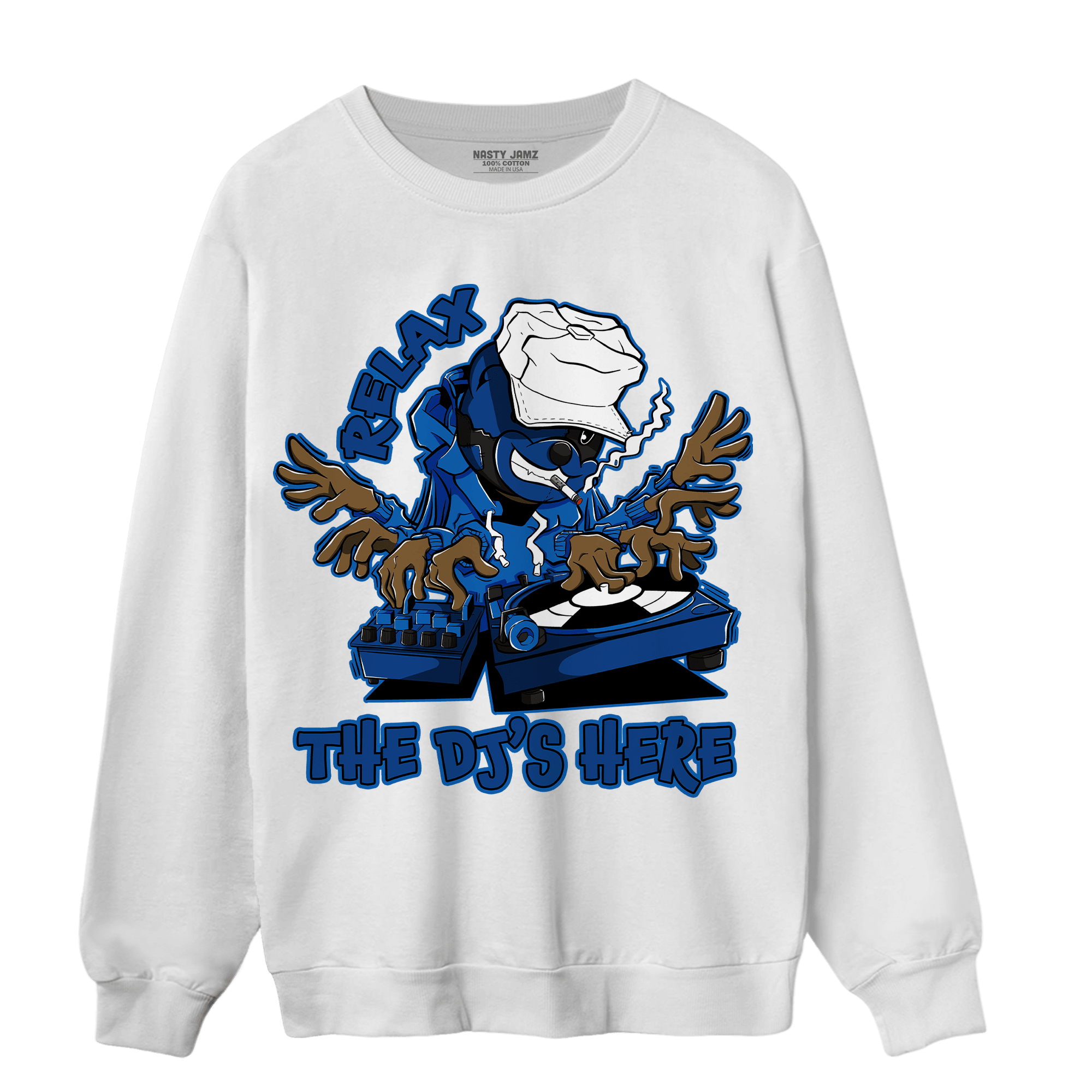Royal Reimagined 1s Sweatshirt Match BER The DJ Here - NastyJamz