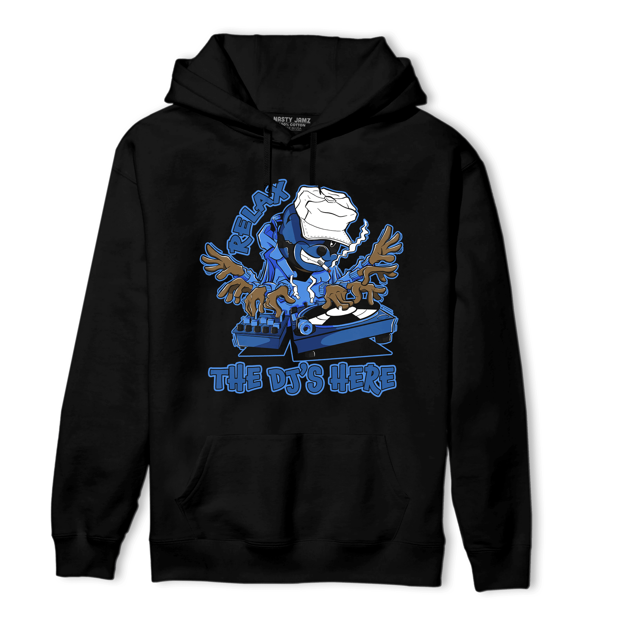 University Blue Toe 1s Hoodie Match BER The DJ Here - NastyJamz