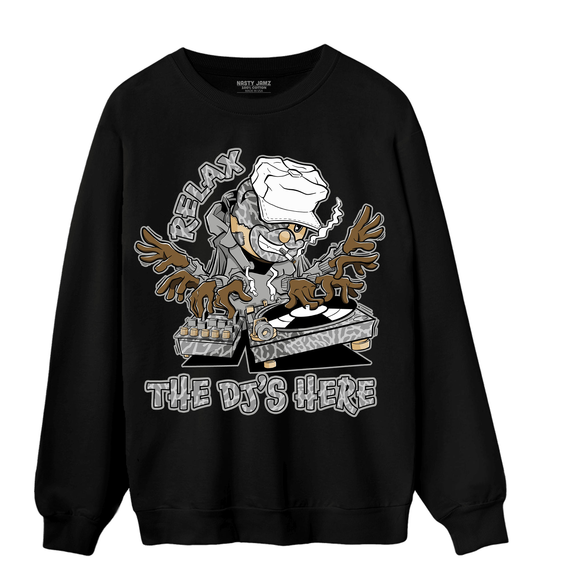 Craft Ivory 3s Sweatshirt Match BER The DJ Here - NastyJamz