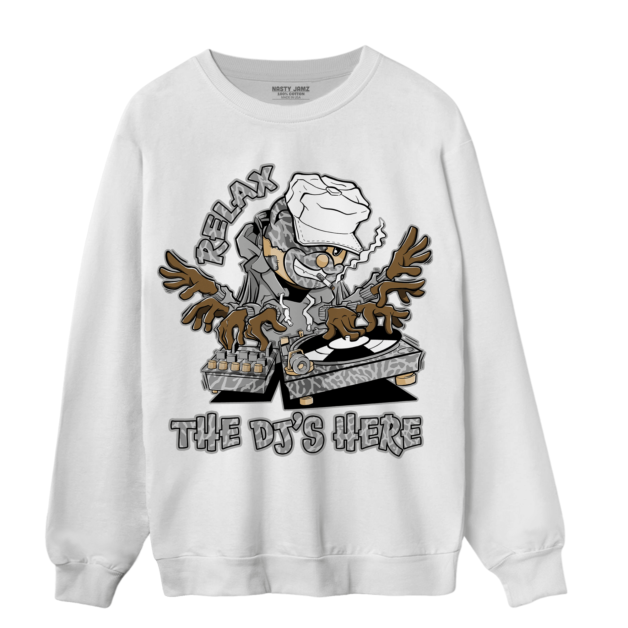 Craft Ivory 3s Sweatshirt Match BER The DJ Here - NastyJamz