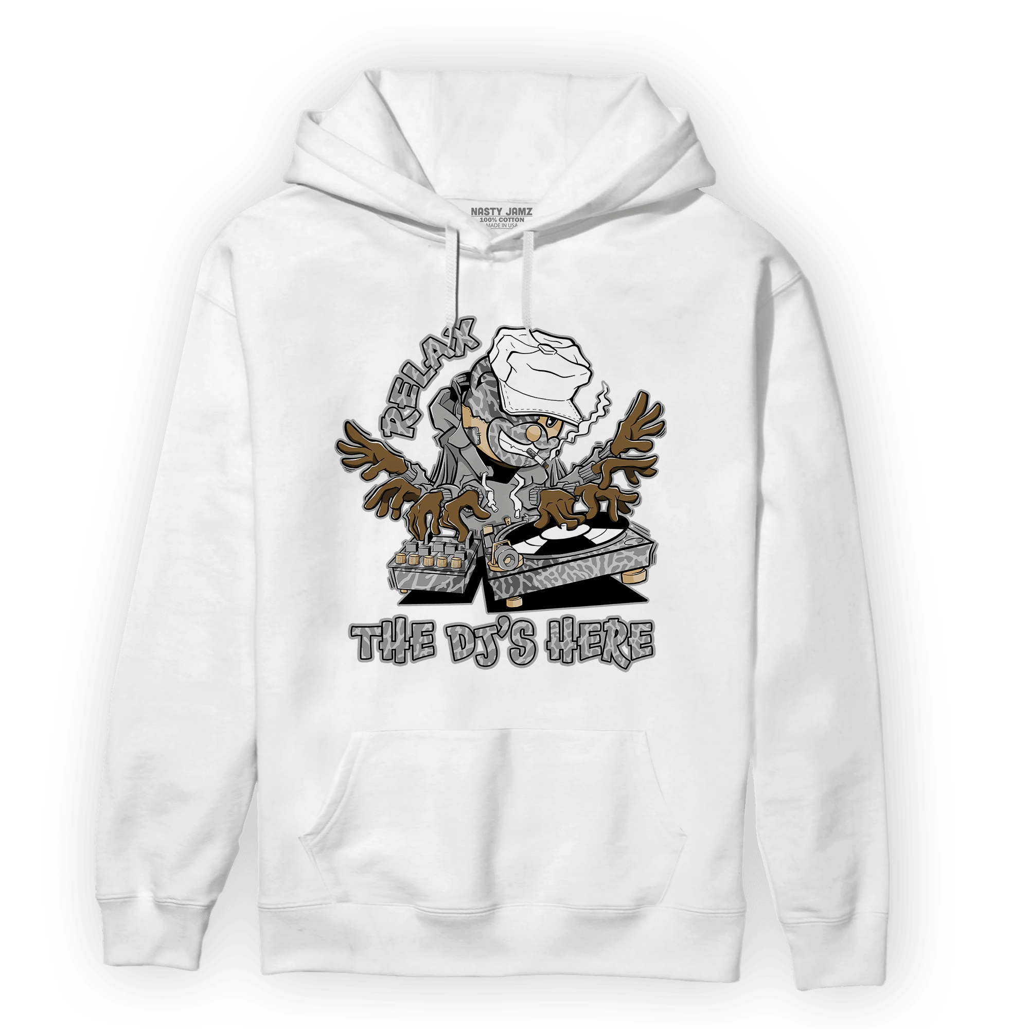 Craft Ivory 3s Hoodie Match BER The DJ Here - NastyJamz