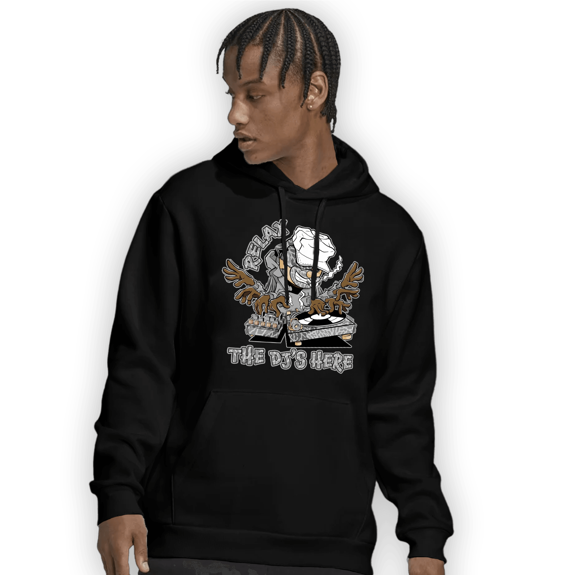 Craft Ivory 3s Hoodie Match BER The DJ Here - NastyJamz