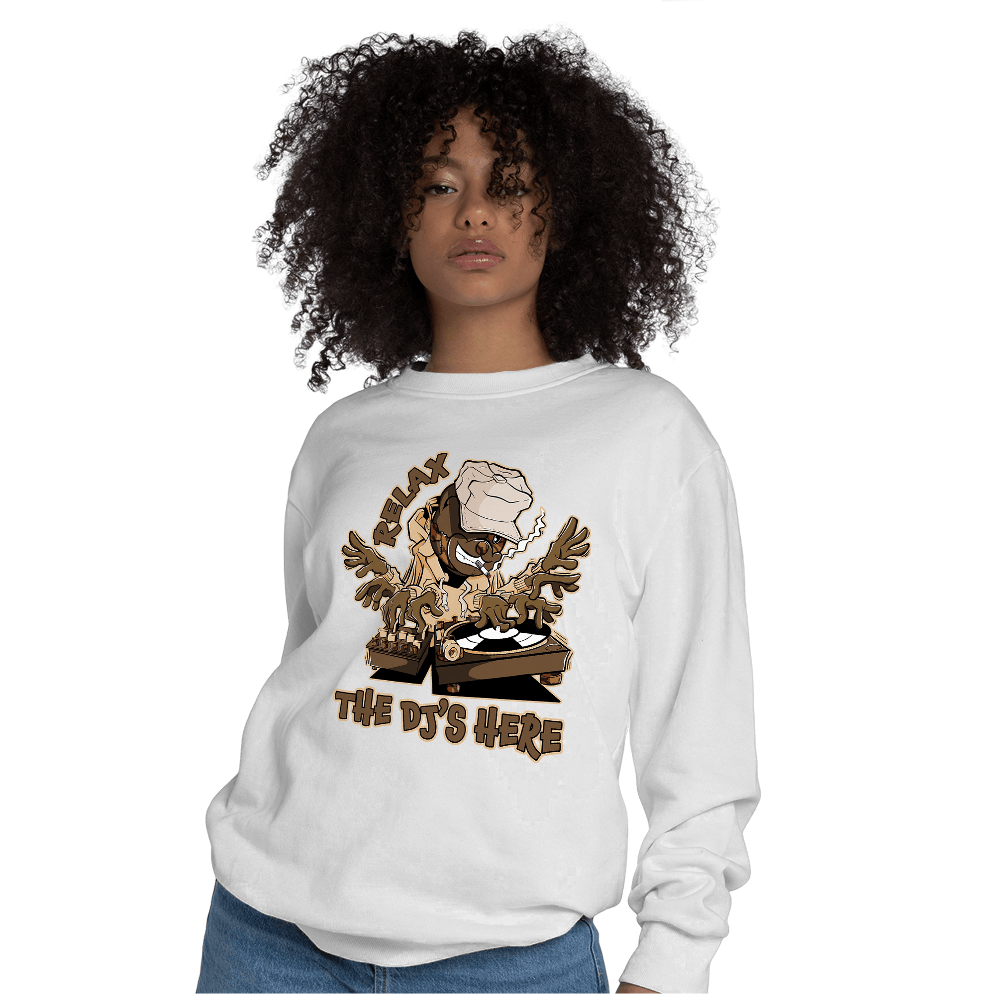 Palomino 3s Sweatshirt Match BER The DJ Here - NastyJamz