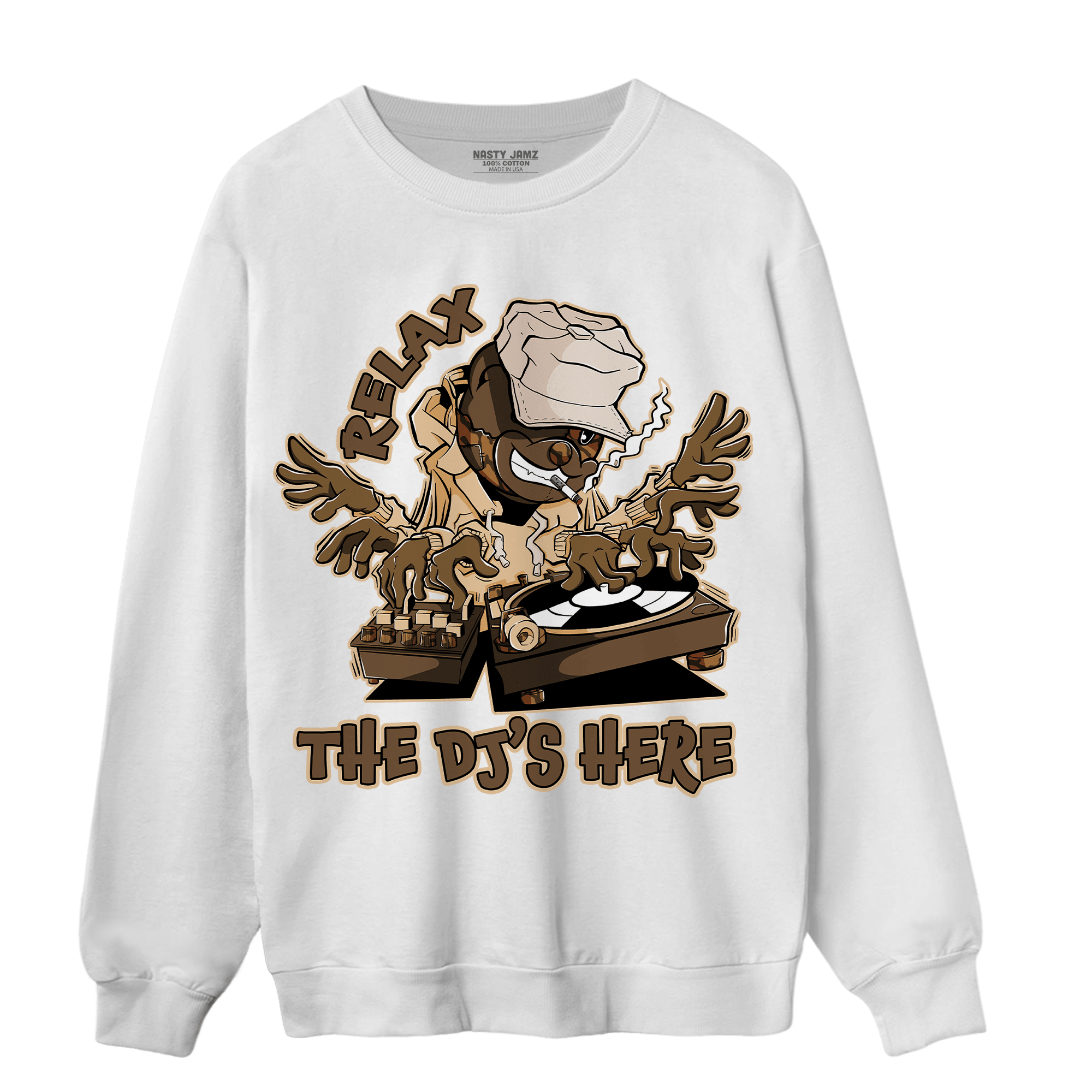Palomino 3s Sweatshirt Match BER The DJ Here - NastyJamz