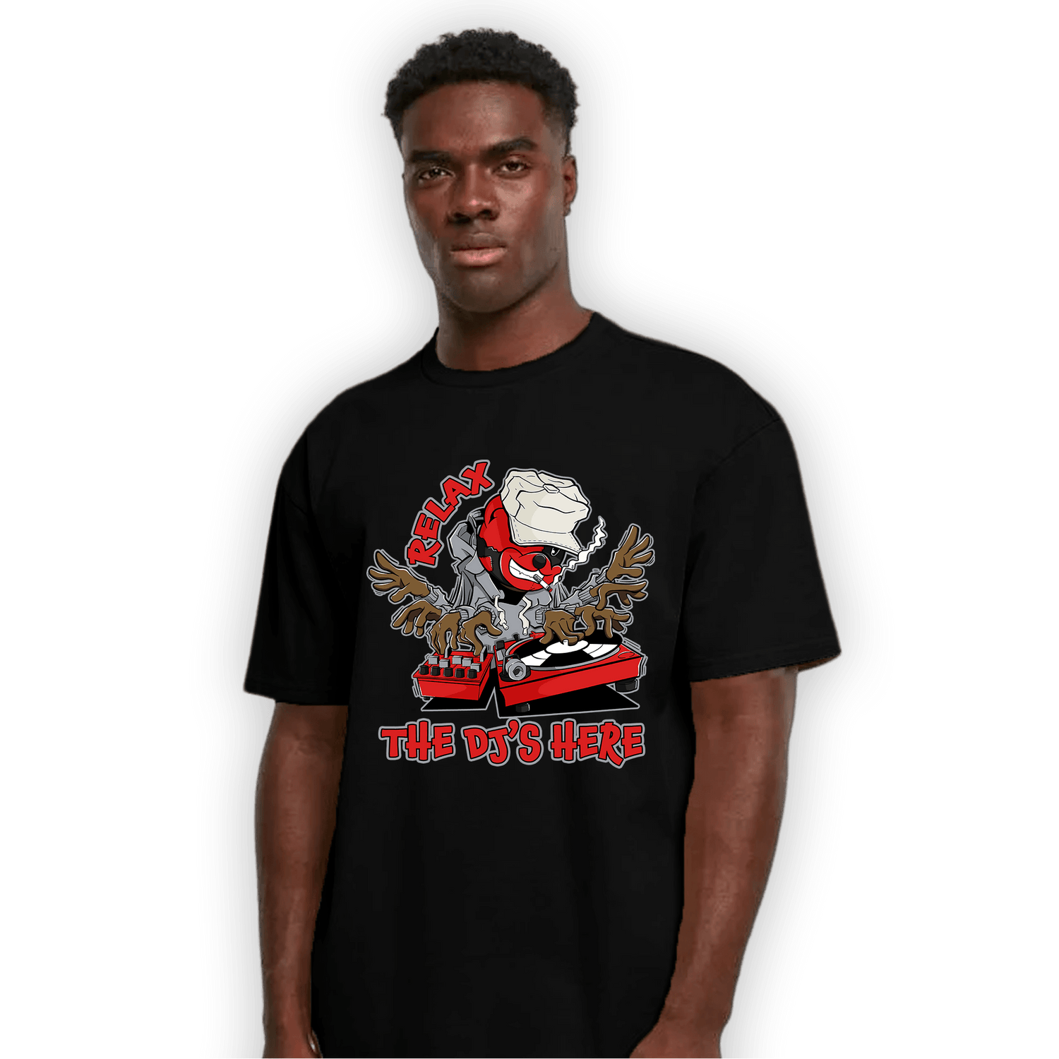 Bred Reimagined 4s T Shirt Match BER The DJ Here - NastyJamz