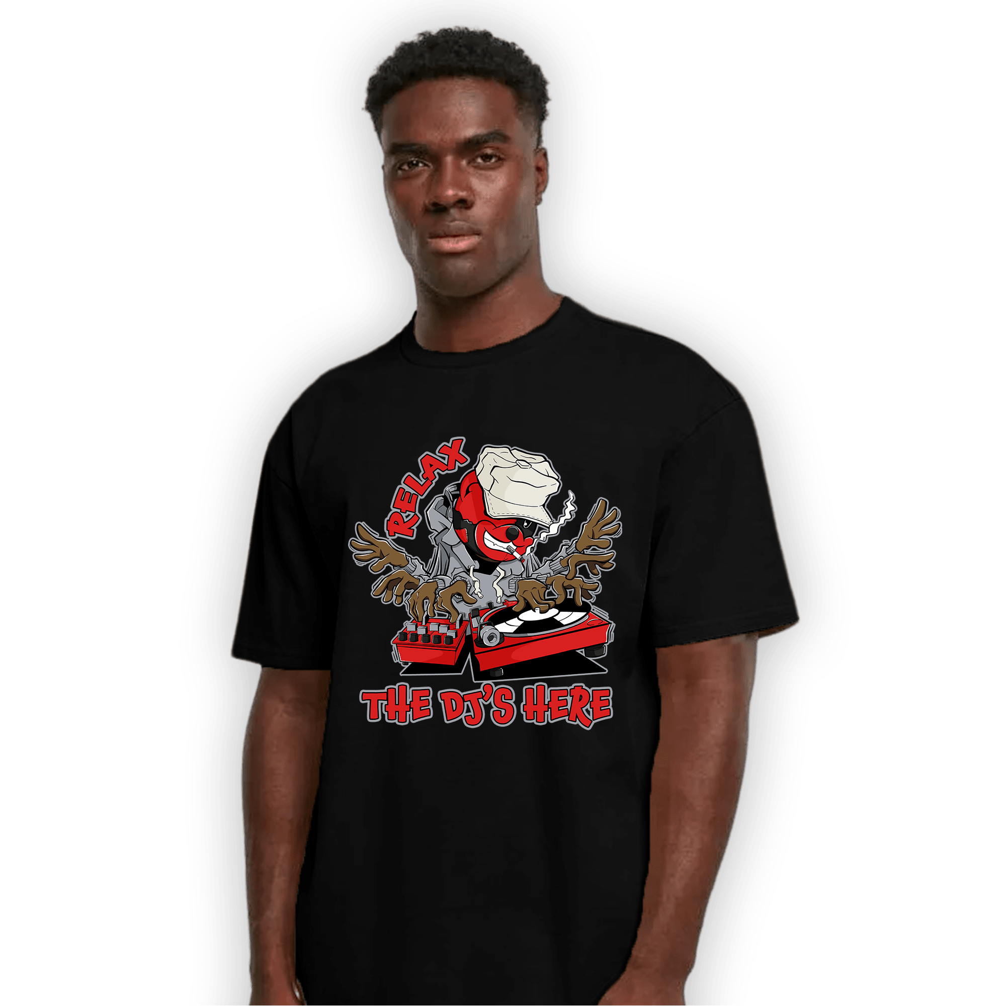 Bred Reimagined 4s T Shirt Match BER The DJ Here - NastyJamz