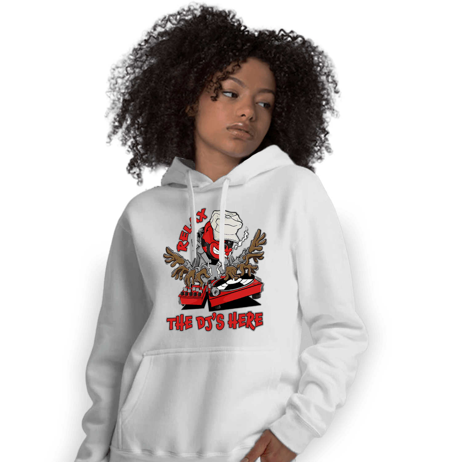 Bred Reimagined 4s Hoodie Match BER The DJ Here - NastyJamz