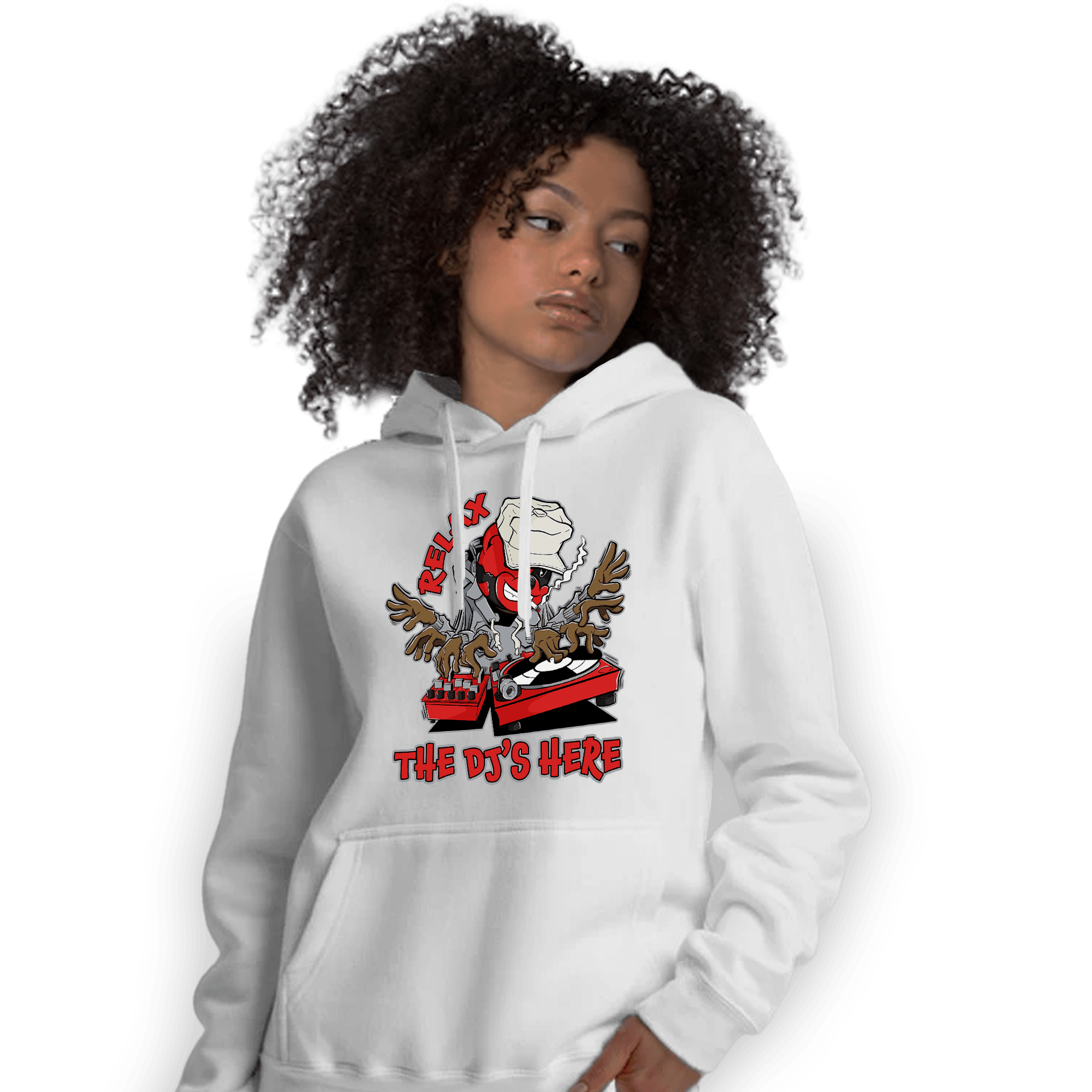 Bred Reimagined 4s Hoodie Match BER The DJ Here - NastyJamz