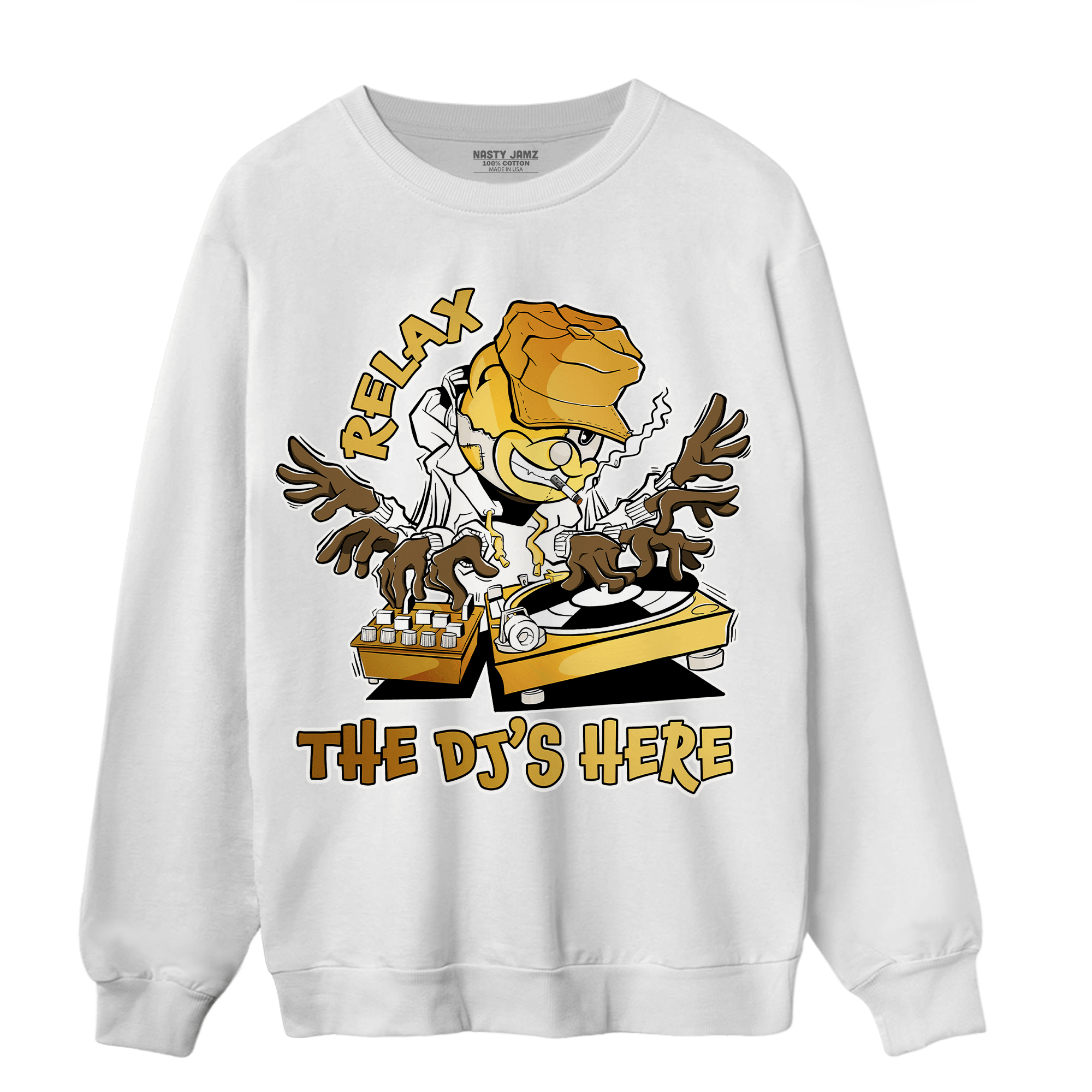 Sail 4s Sweatshirt Match BER The DJ Here - NastyJamz