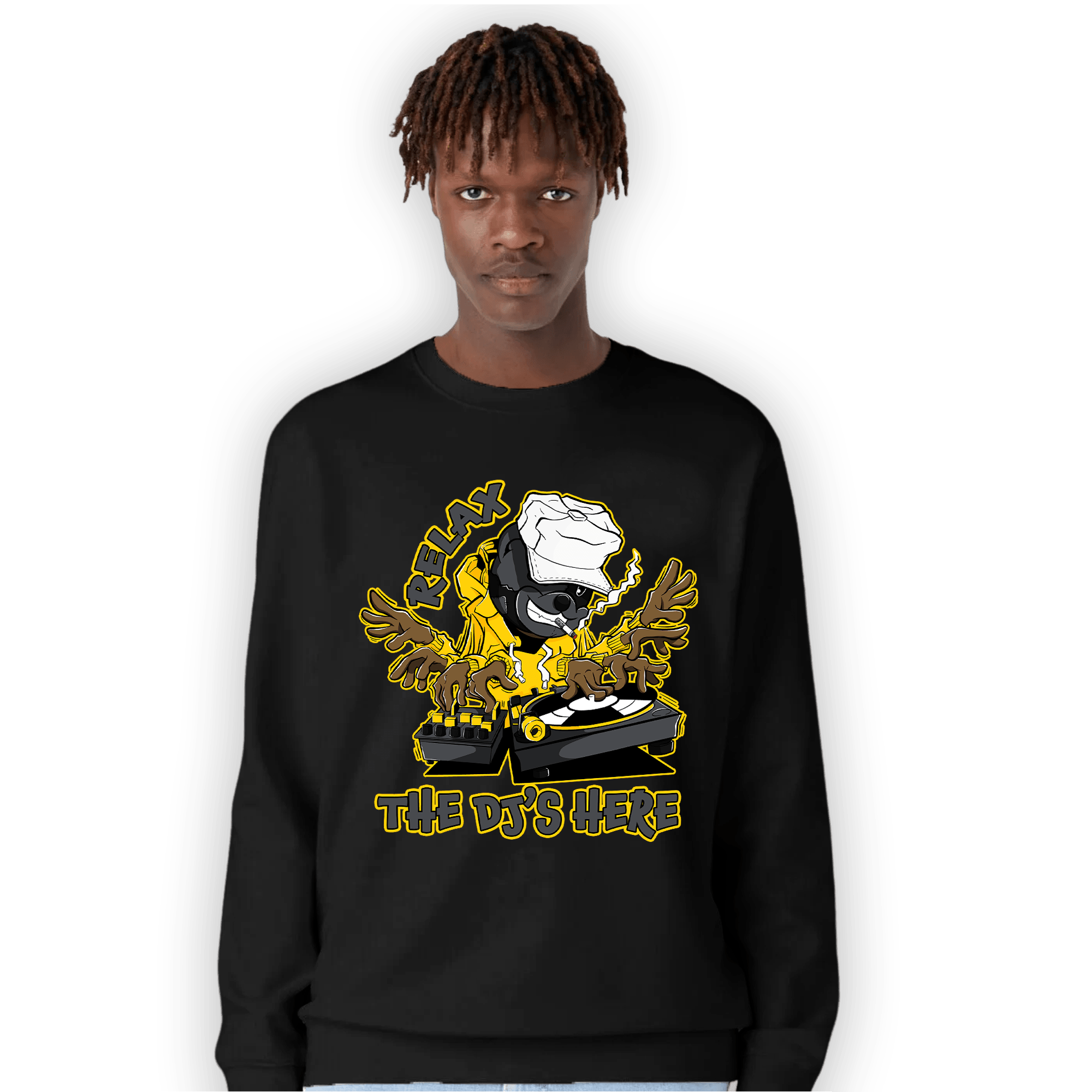 Thunder 4s Sweatshirt Match BER The DJ Here - NastyJamz