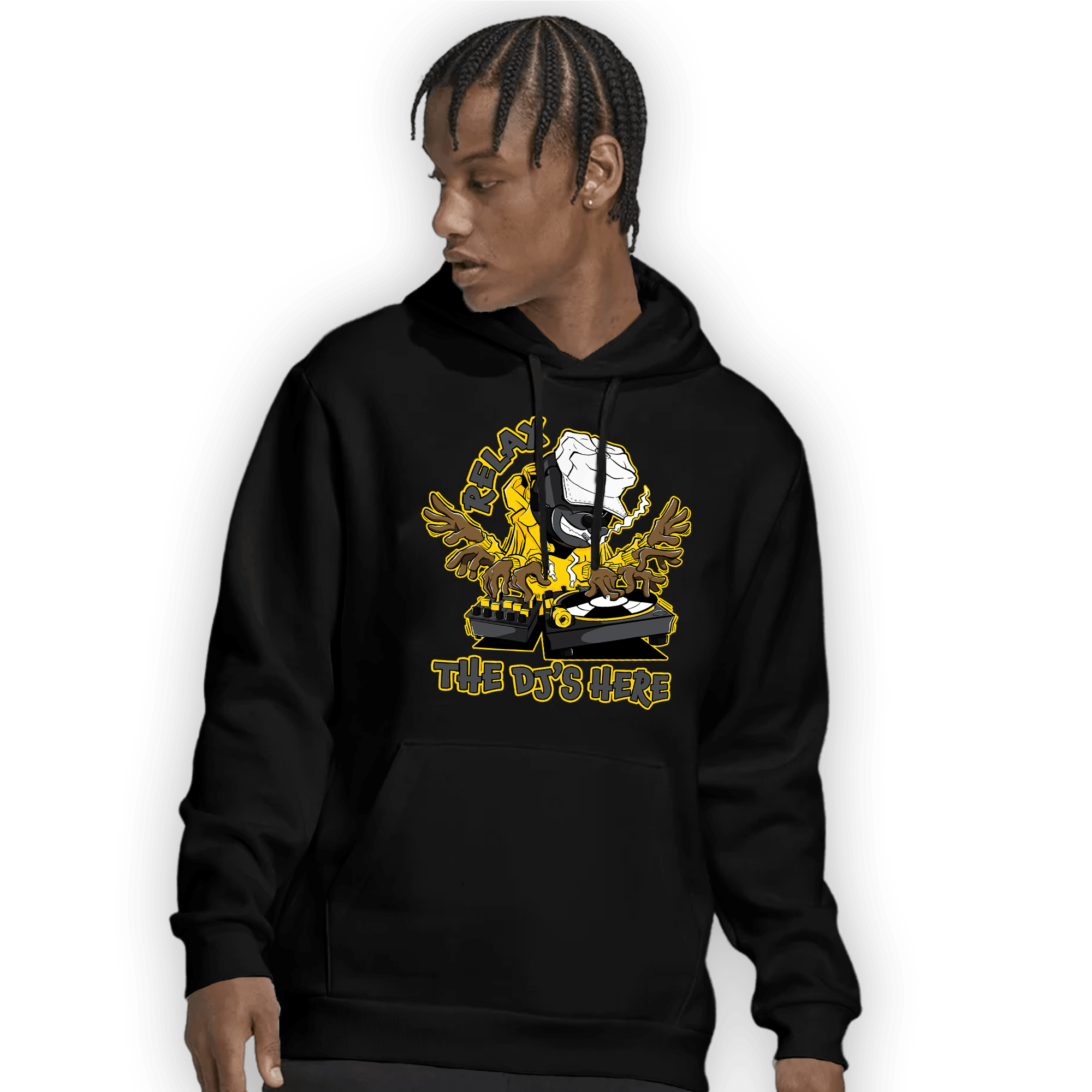 Thunder 4s Hoodie Match BER The DJ Here - NastyJamz
