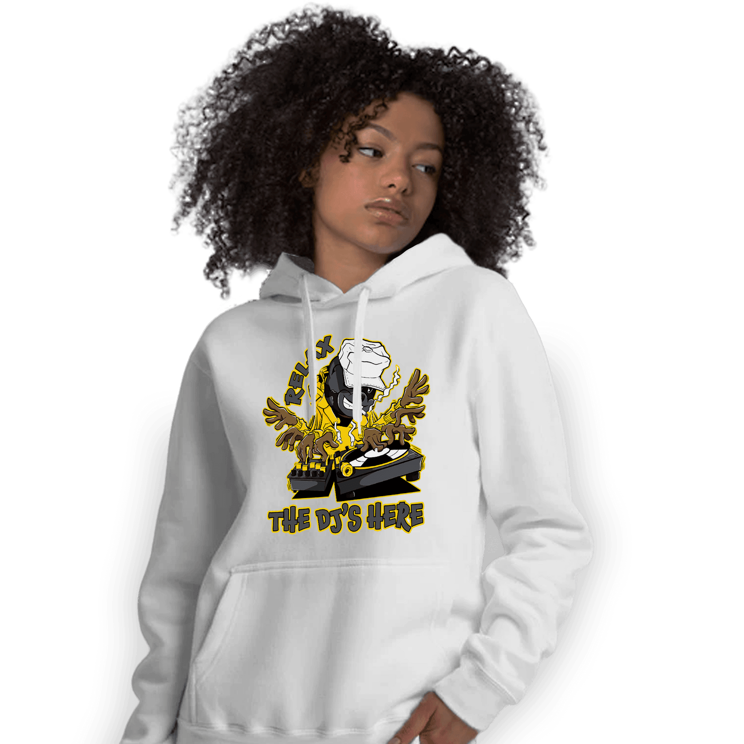 Thunder 4s Hoodie Match BER The DJ Here - NastyJamz