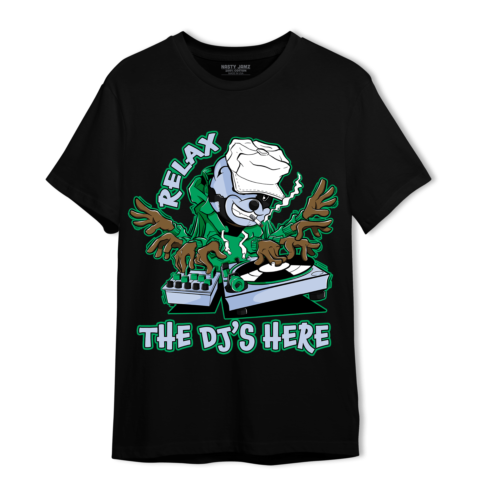Lucky Green 5s T Shirt Match BER The DJ Here - NastyJamz