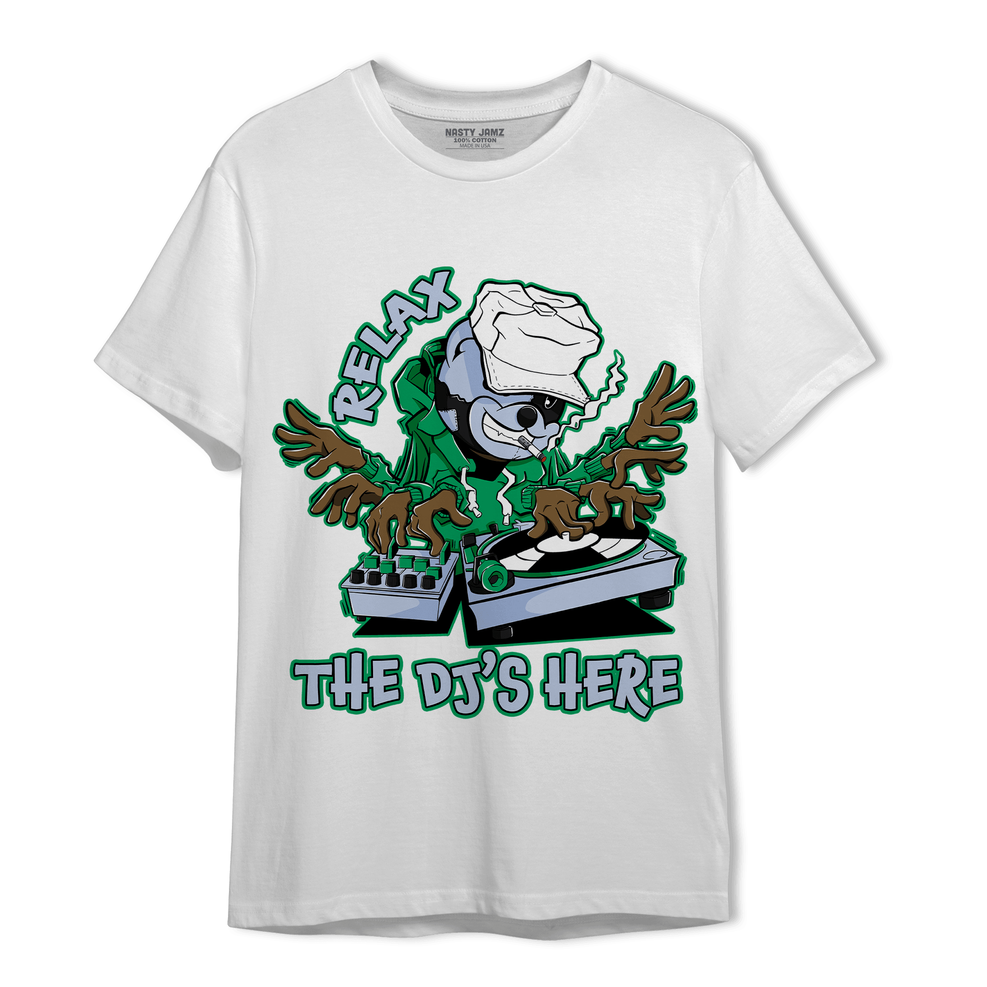 Lucky Green 5s T Shirt Match BER The DJ Here - NastyJamz