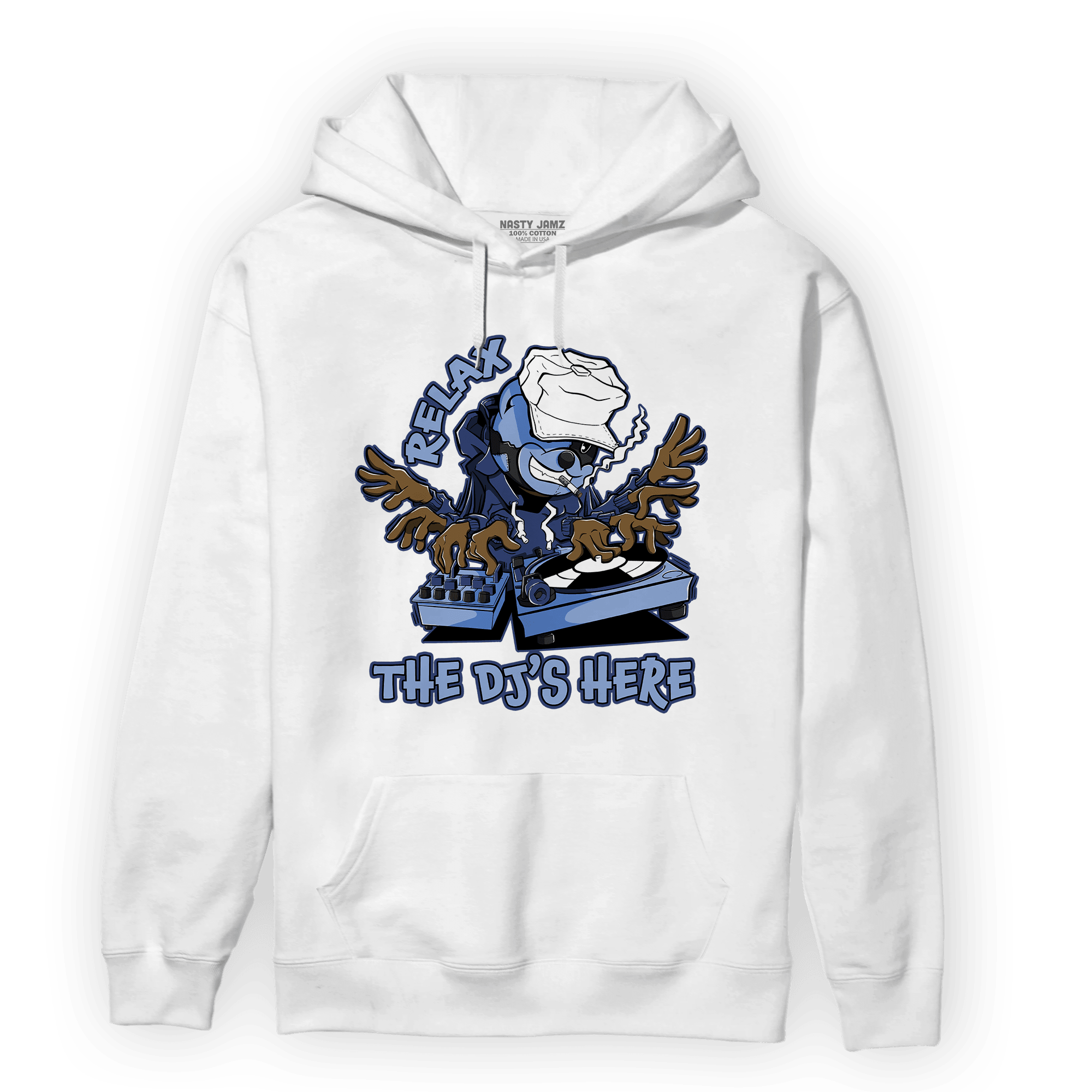 Midnight Navy 5s Hoodie Match BER The DJ Here - NastyJamz