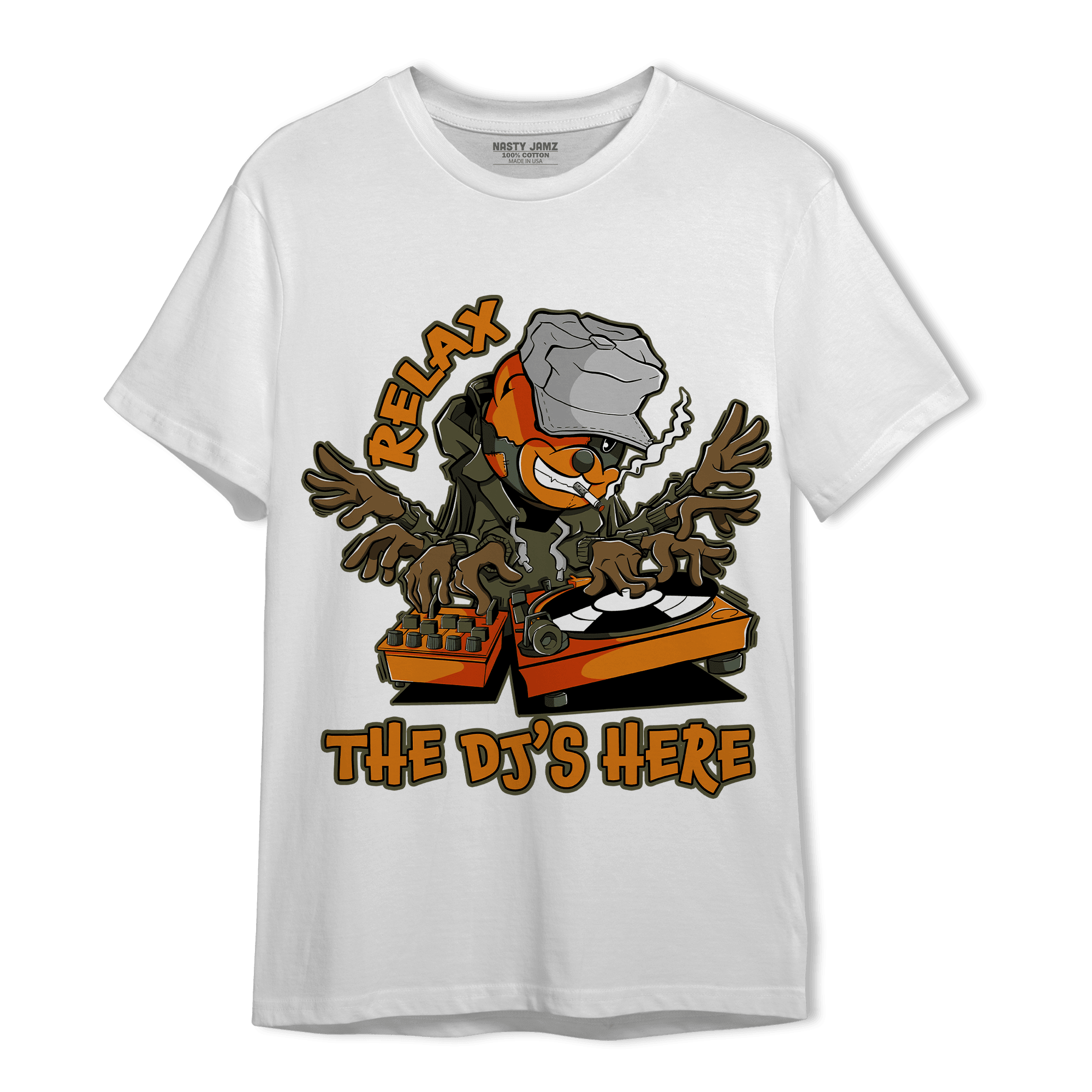 Olive 5s T Shirt Match BER The DJ Here - NastyJamz