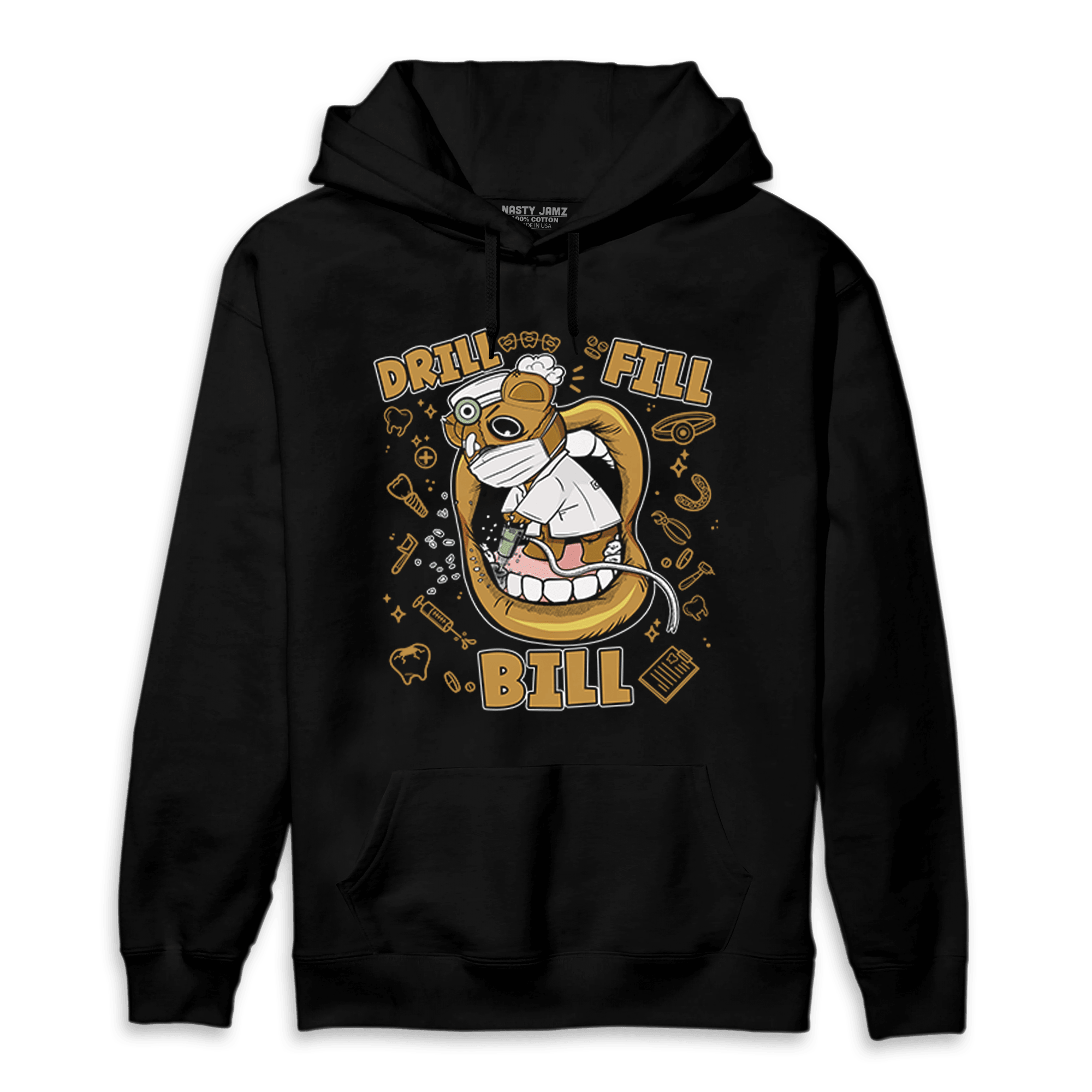 Wheat 13s Hoodie Match BER The Dentist - NastyJamz