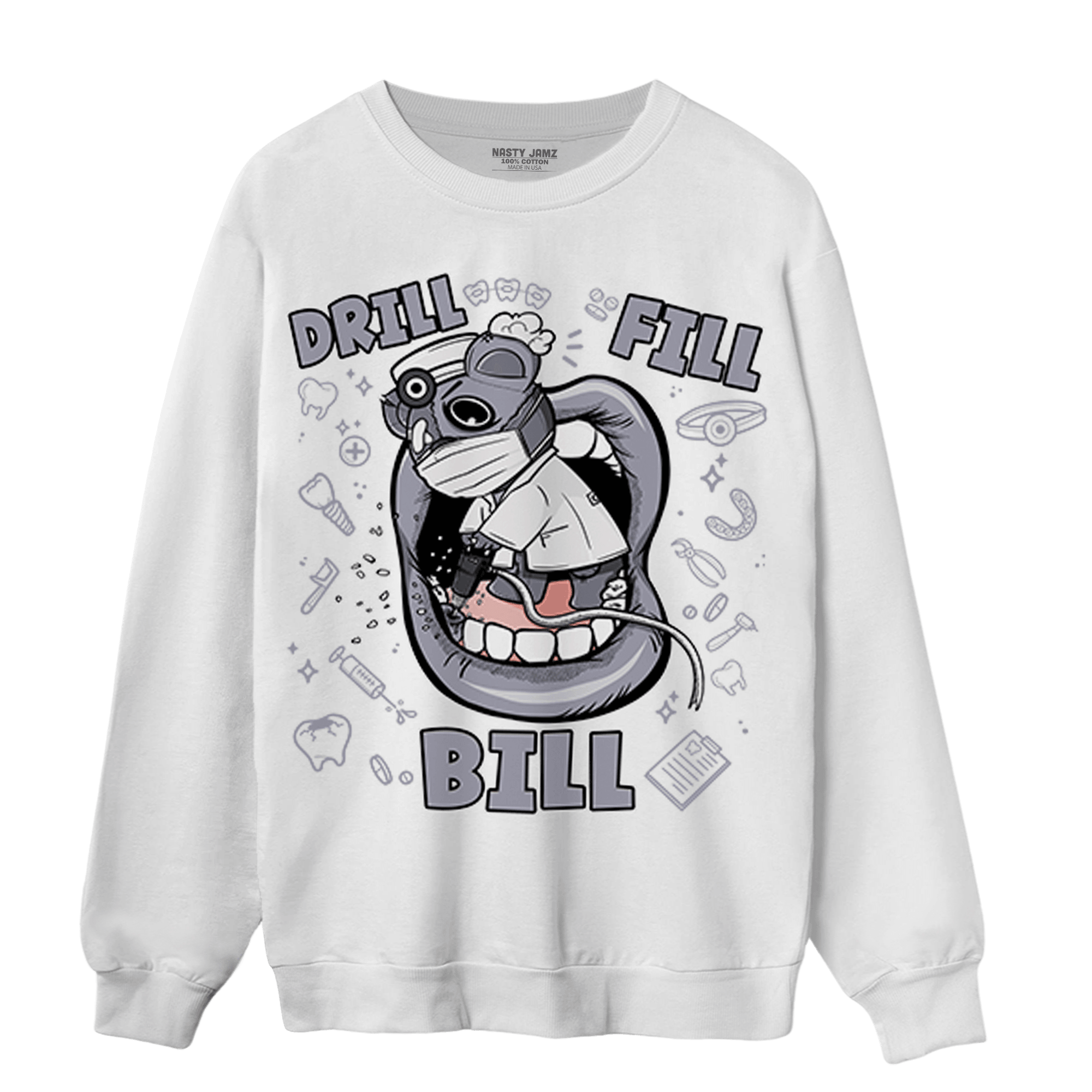 Stealth 14s Sweatshirt Match BER The Dentist - NastyJamz