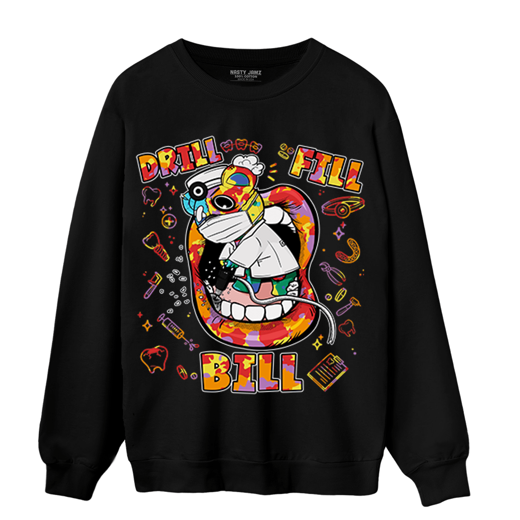 Mid GS Six Championships 1s Sweatshirt Match BER The Dentist - NastyJamz
