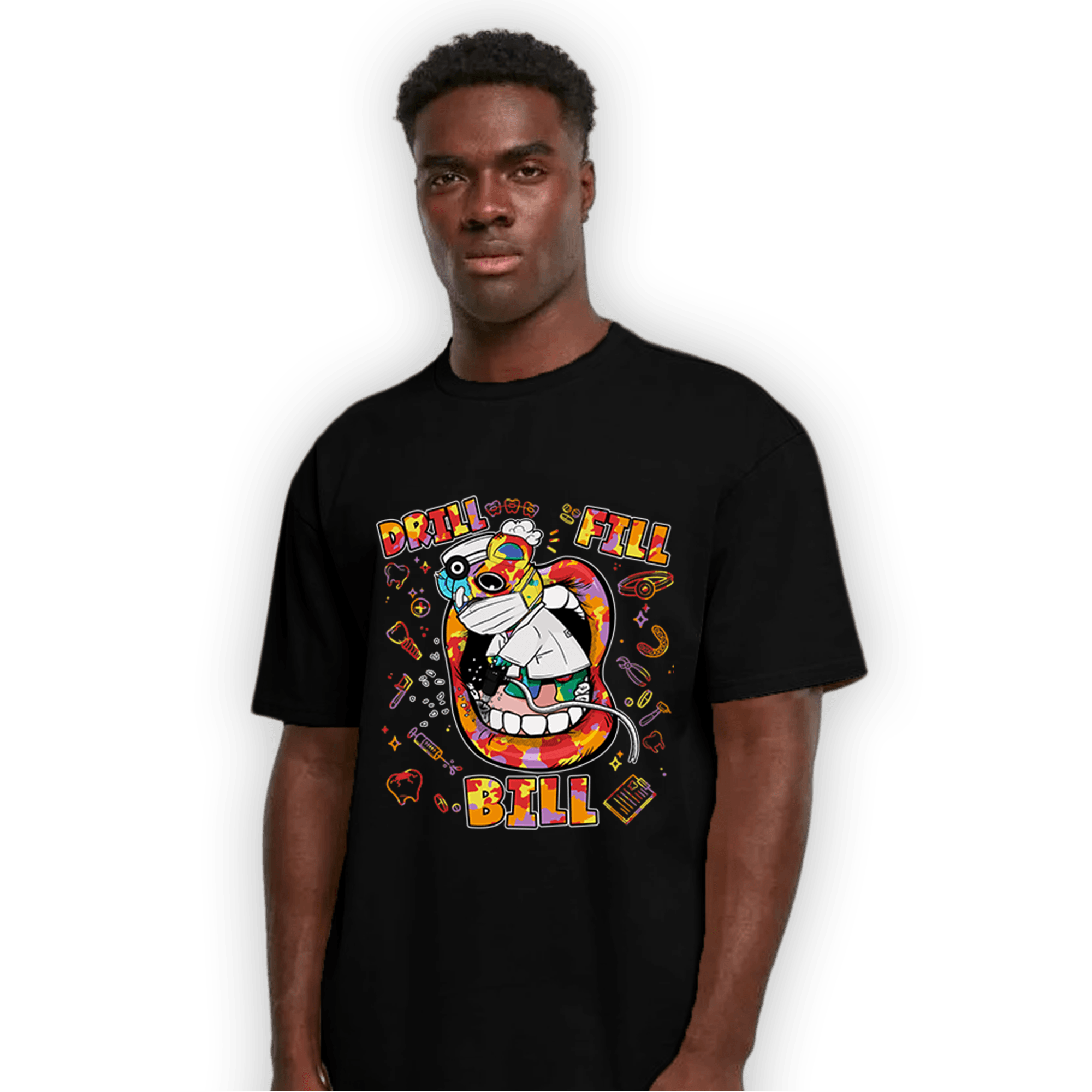 Mid GS Six Championships 1s T Shirt Match BER The Dentist - NastyJamz