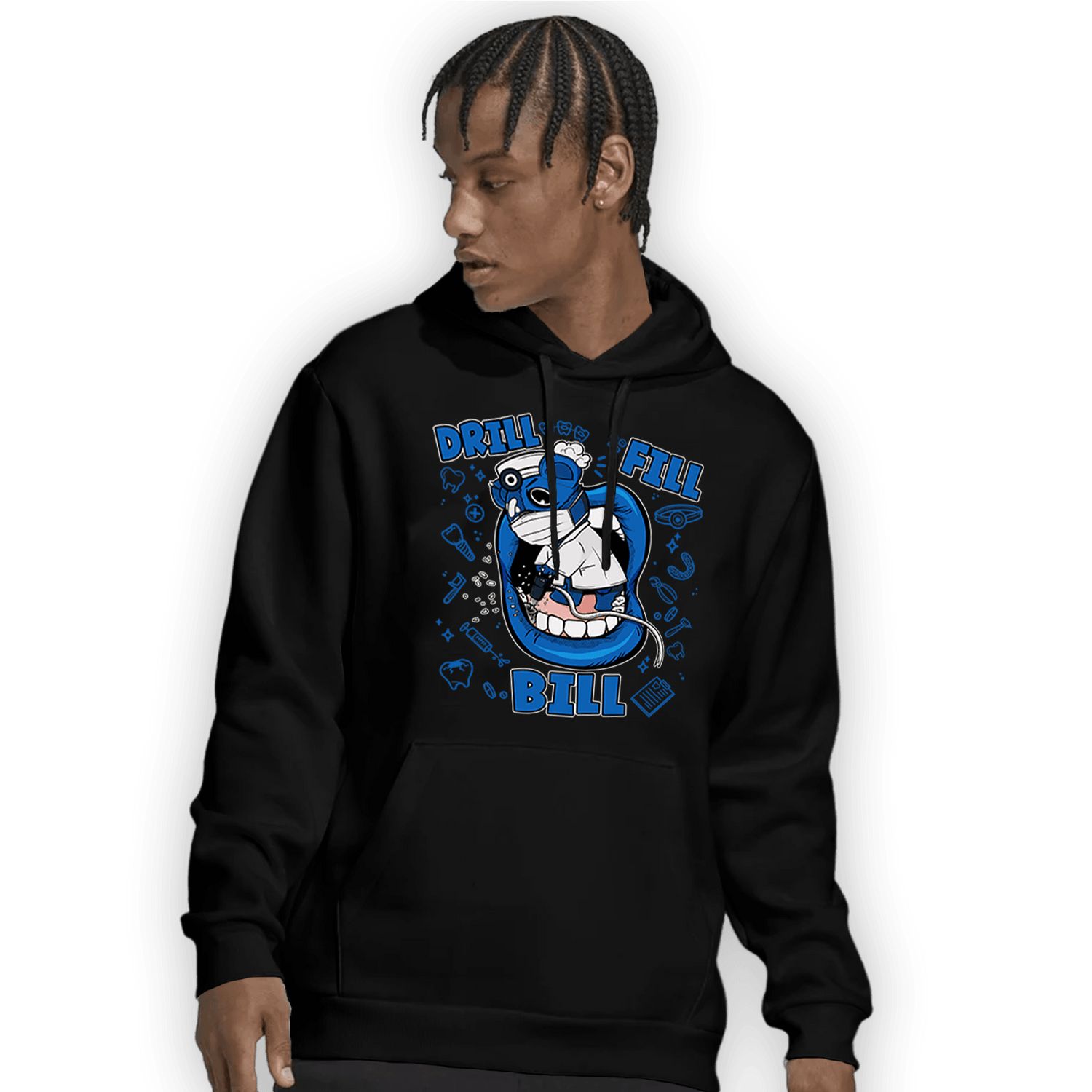 Royal Reimagined 1s Hoodie Match BER The Dentist - NastyJamz