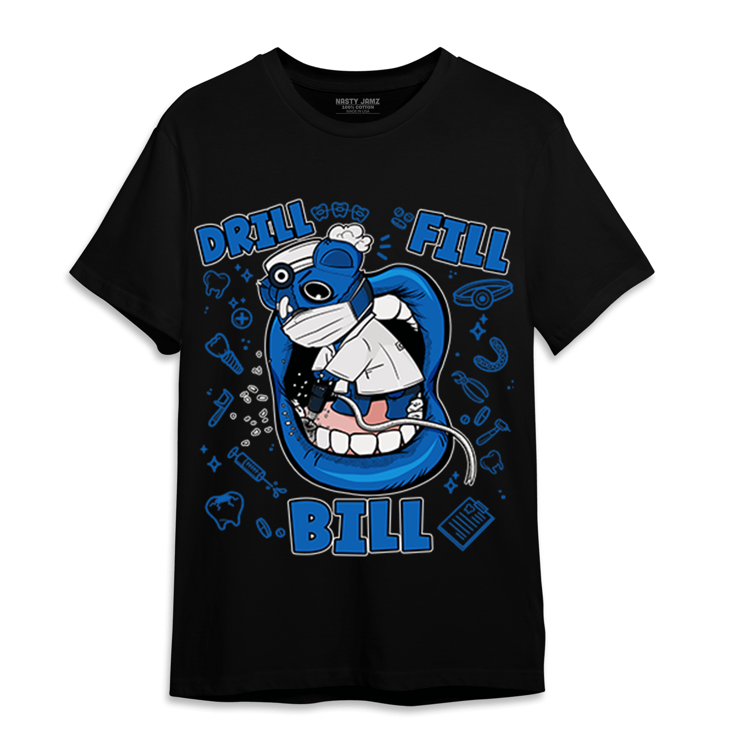 Royal Reimagined 1s T Shirt Match BER The Dentist - NastyJamz