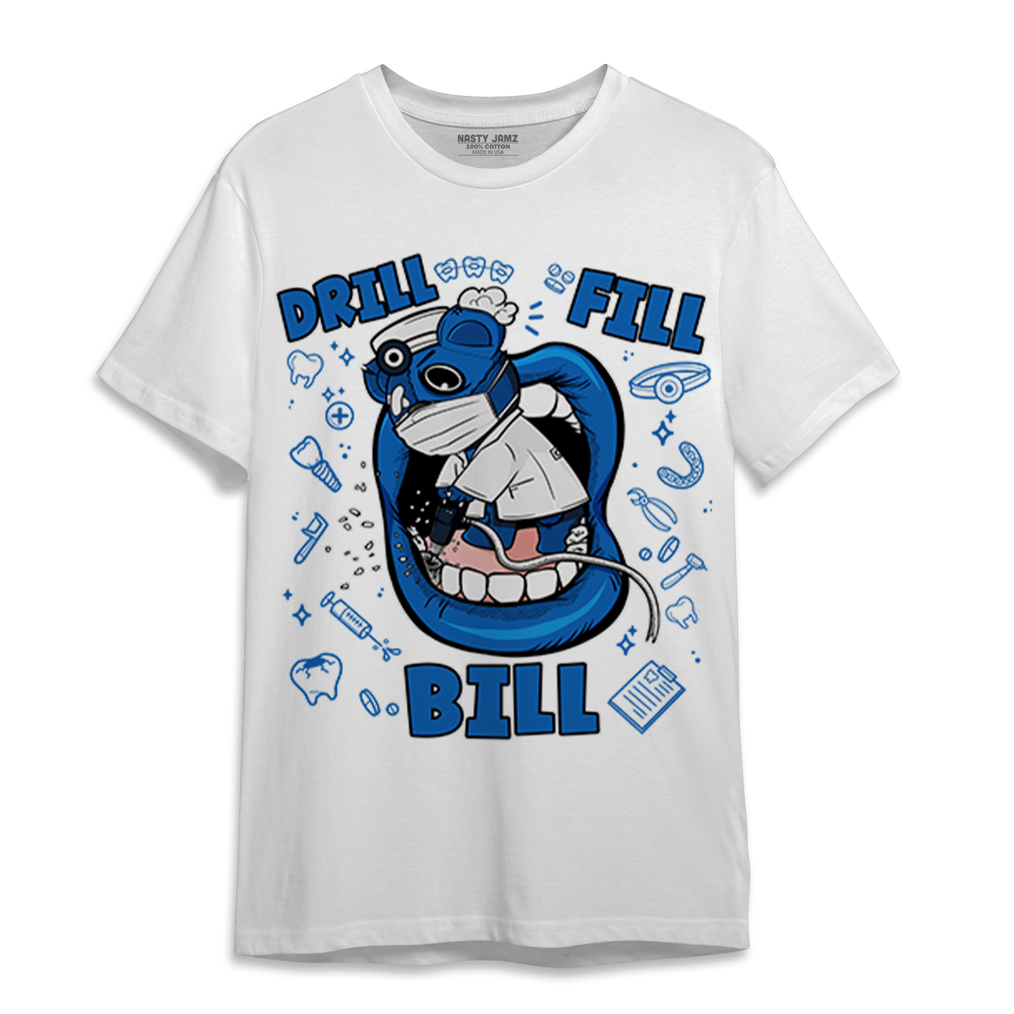 Royal Reimagined 1s T Shirt Match BER The Dentist - NastyJamz