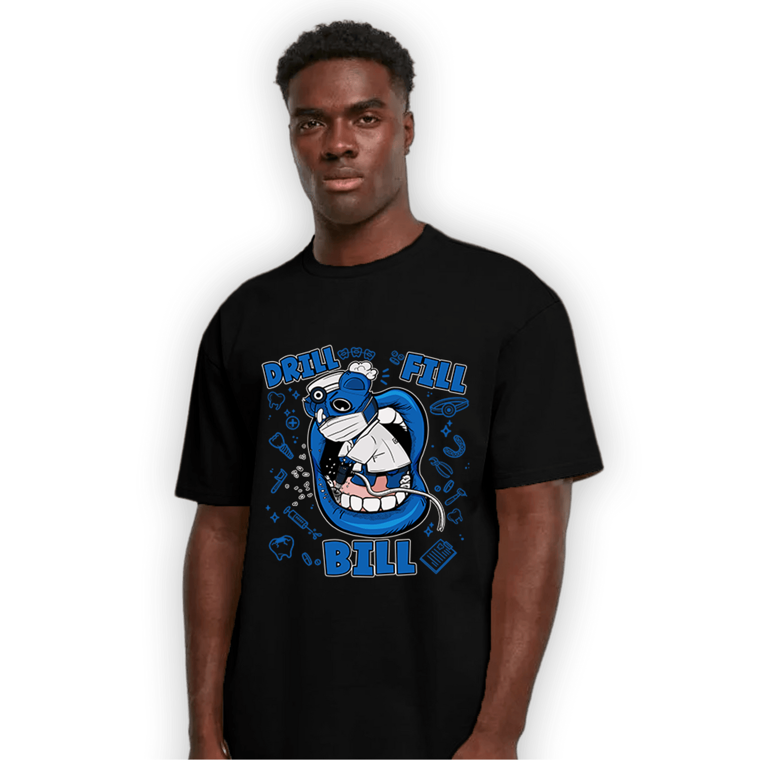 Royal Reimagined 1s T Shirt Match BER The Dentist - NastyJamz