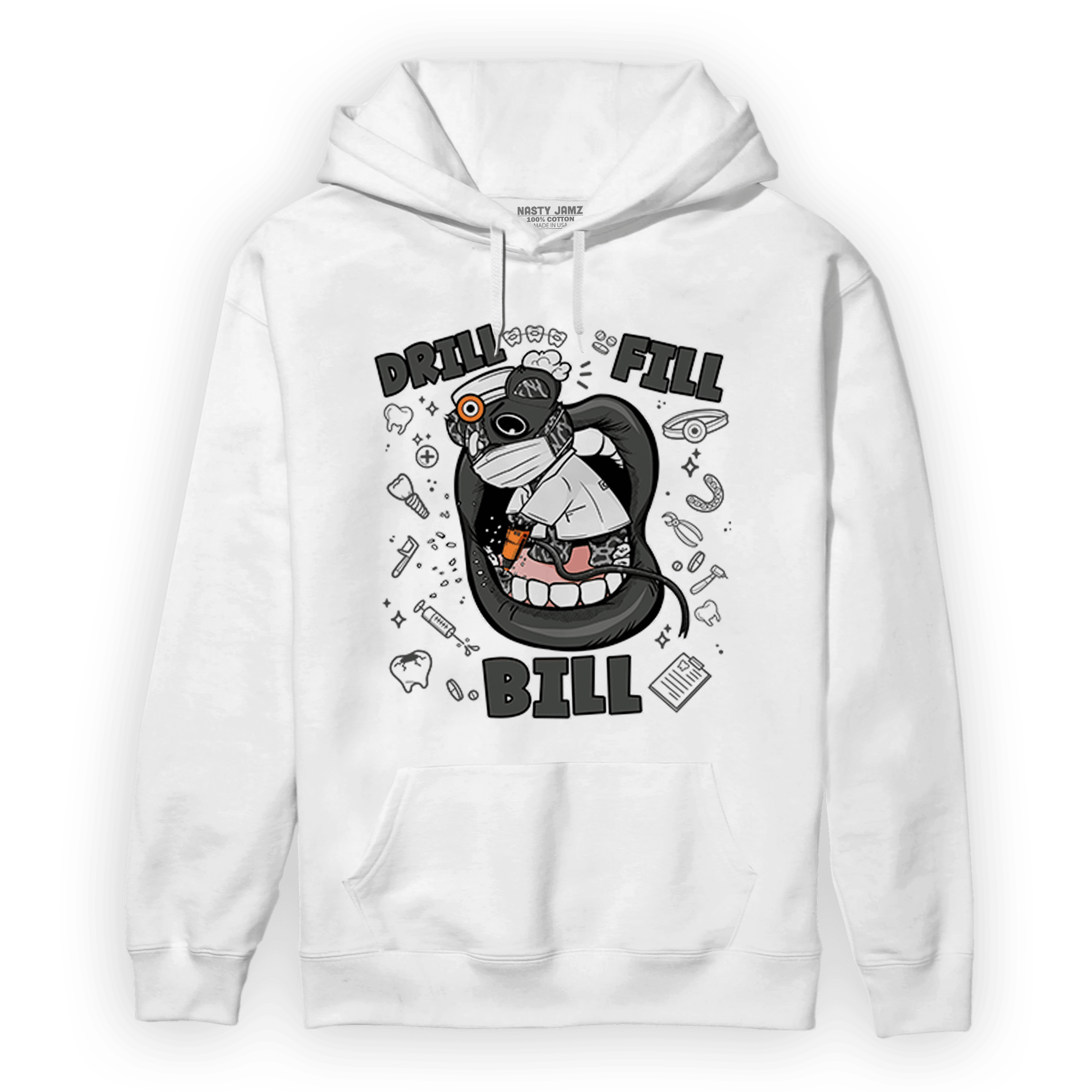 Fear Pack 3s Hoodie Match BER The Dentist - NastyJamz