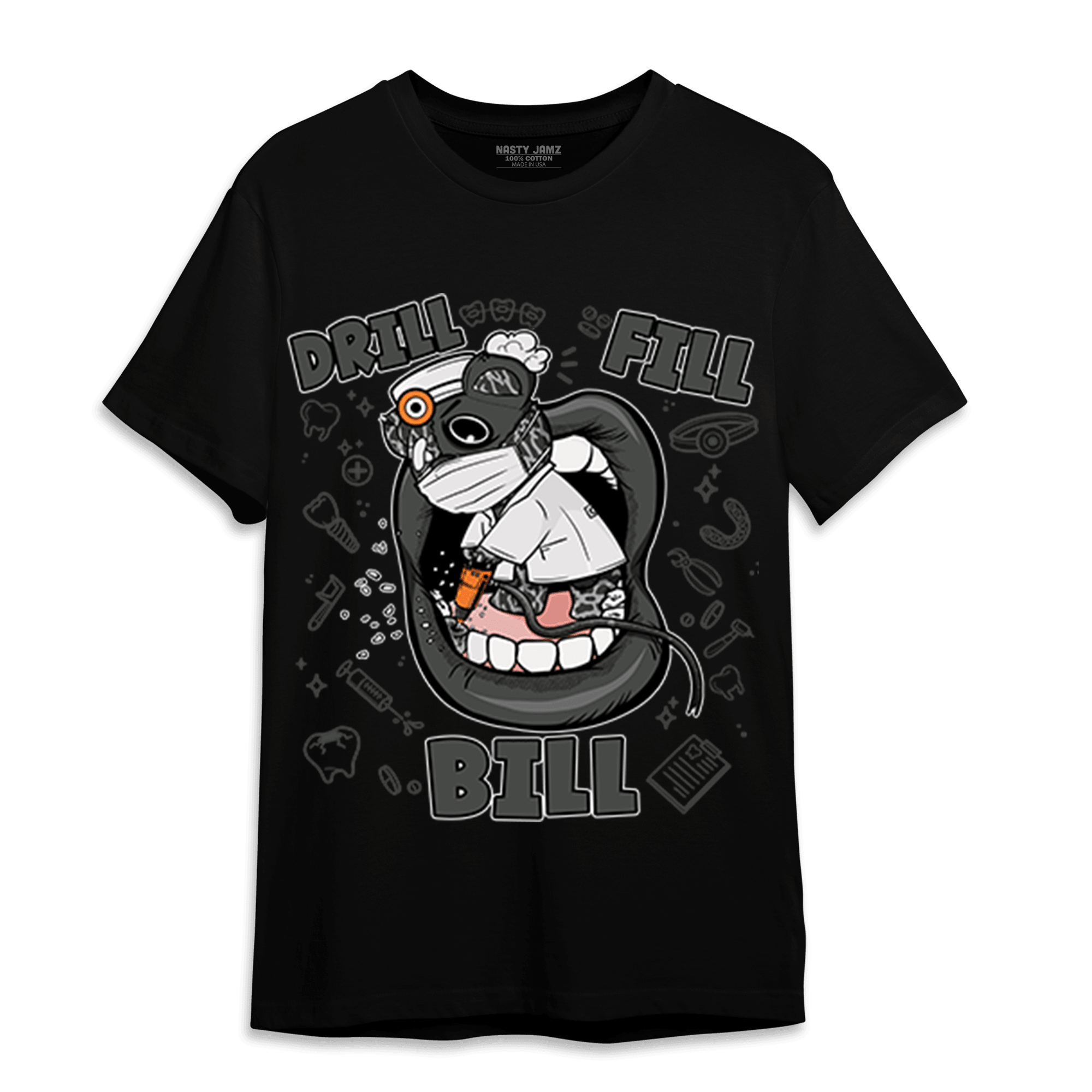 Fear Pack 3s T Shirt Match BER The Dentist - NastyJamz