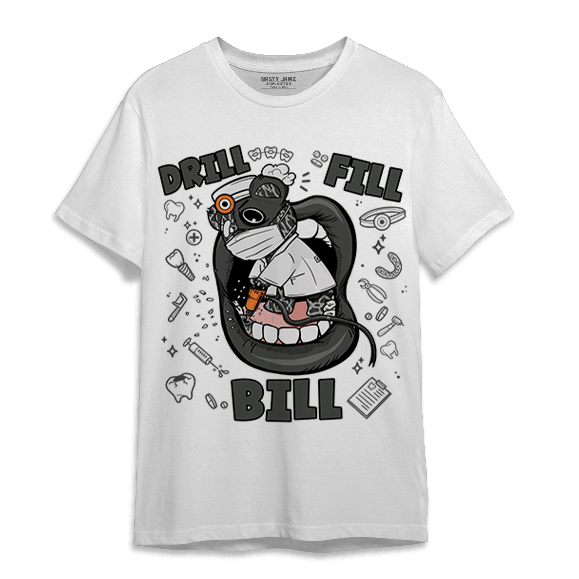 Fear Pack 3s T Shirt Match BER The Dentist - NastyJamz
